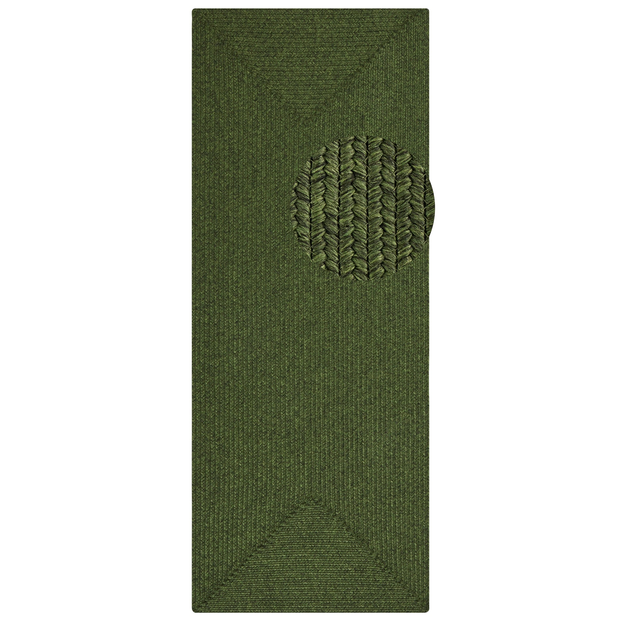 Tapis d'extérieur aspect jute ZADO Vert – STUDIO DECO