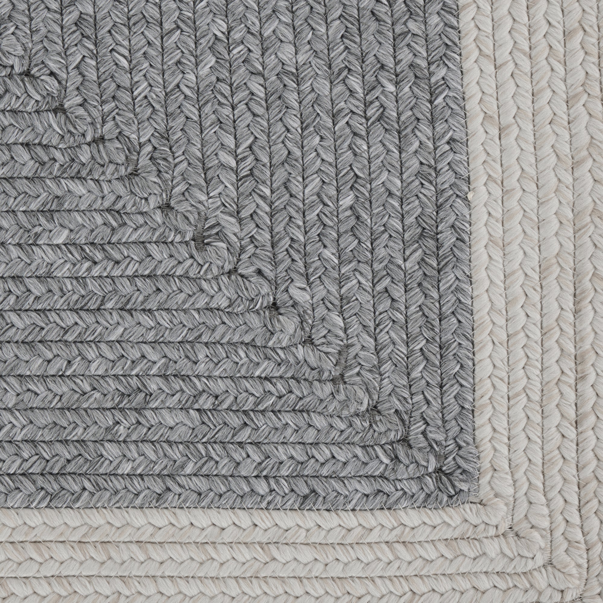 Tapis d'extérieur aspect jute ZADO Gris et Crème – STUDIO DECO