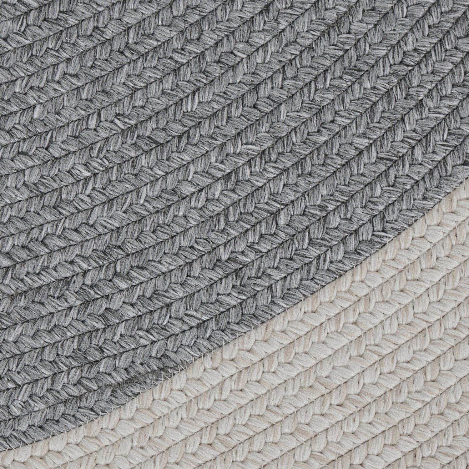 Tapis Rond aspect jute Gris et Crème – STUDIO DECO