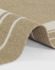 Tapis d'extérieur aspect jute ZADO Beige et Crème – STUDIO DECO