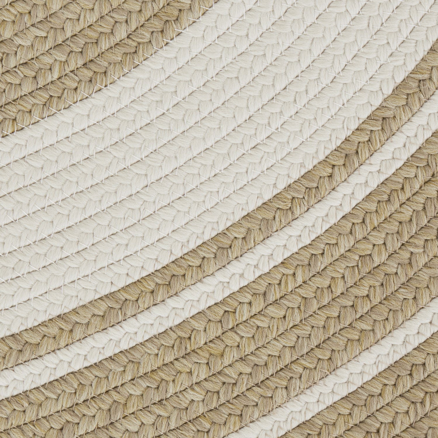 Tapis Rond aspect jute Beige et Crème – STUDIO DECO