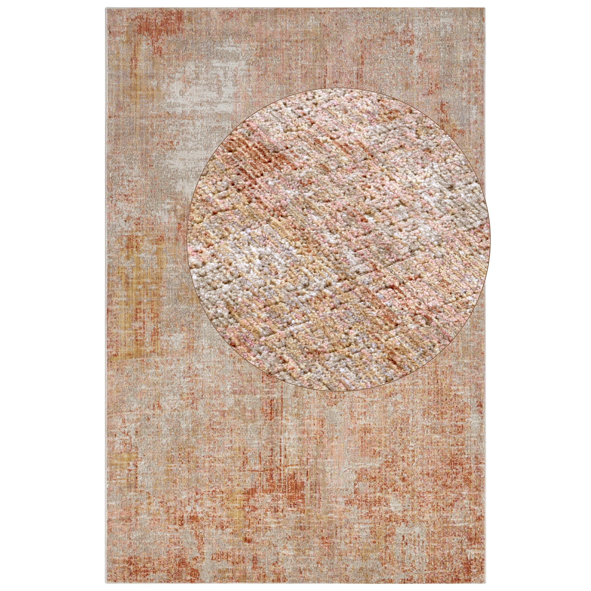 Tapis à poils ras abstrait Gizeh Terra – STUDIO DECO