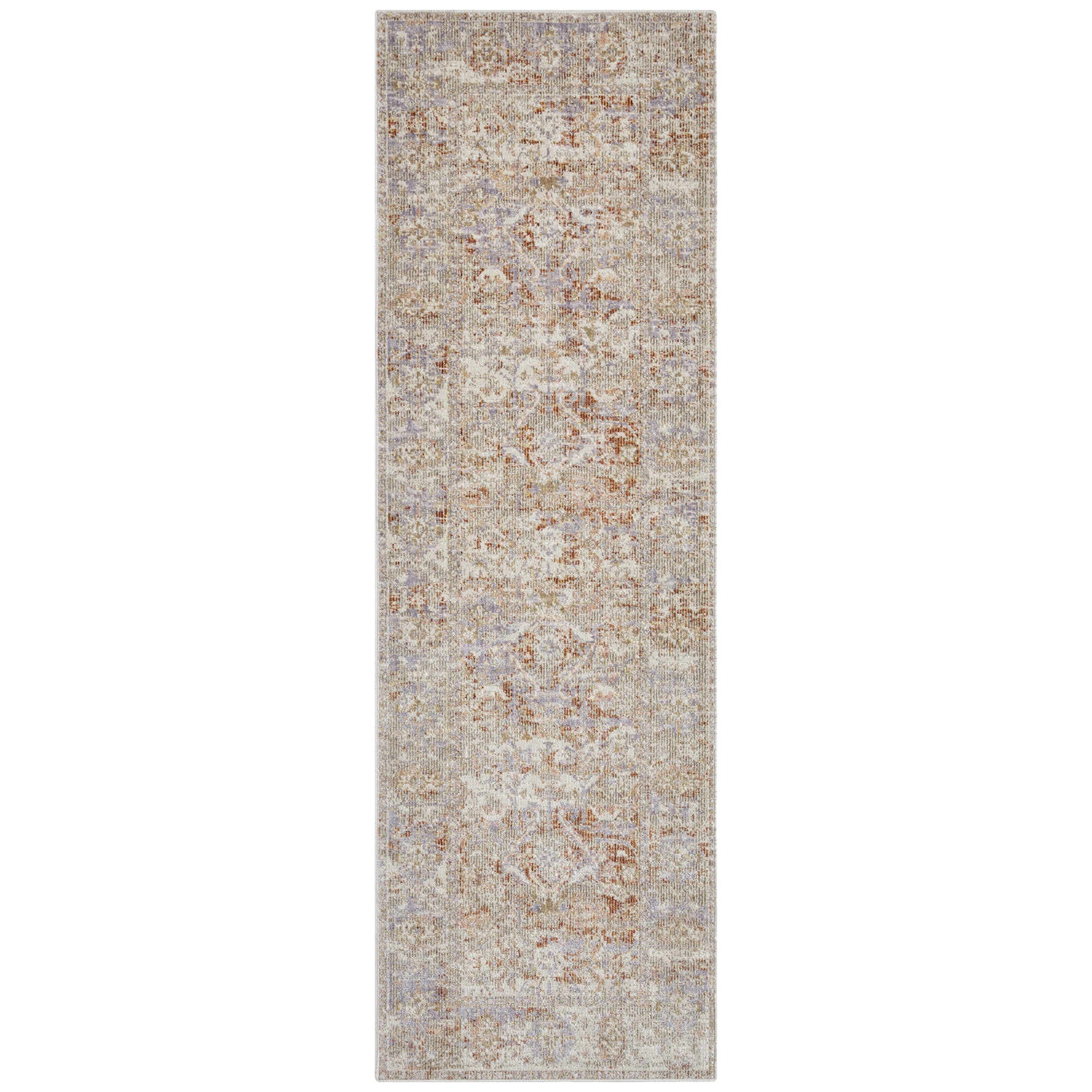 Tapis à poils ras oriental Said Crème et Terra – STUDIO DECO