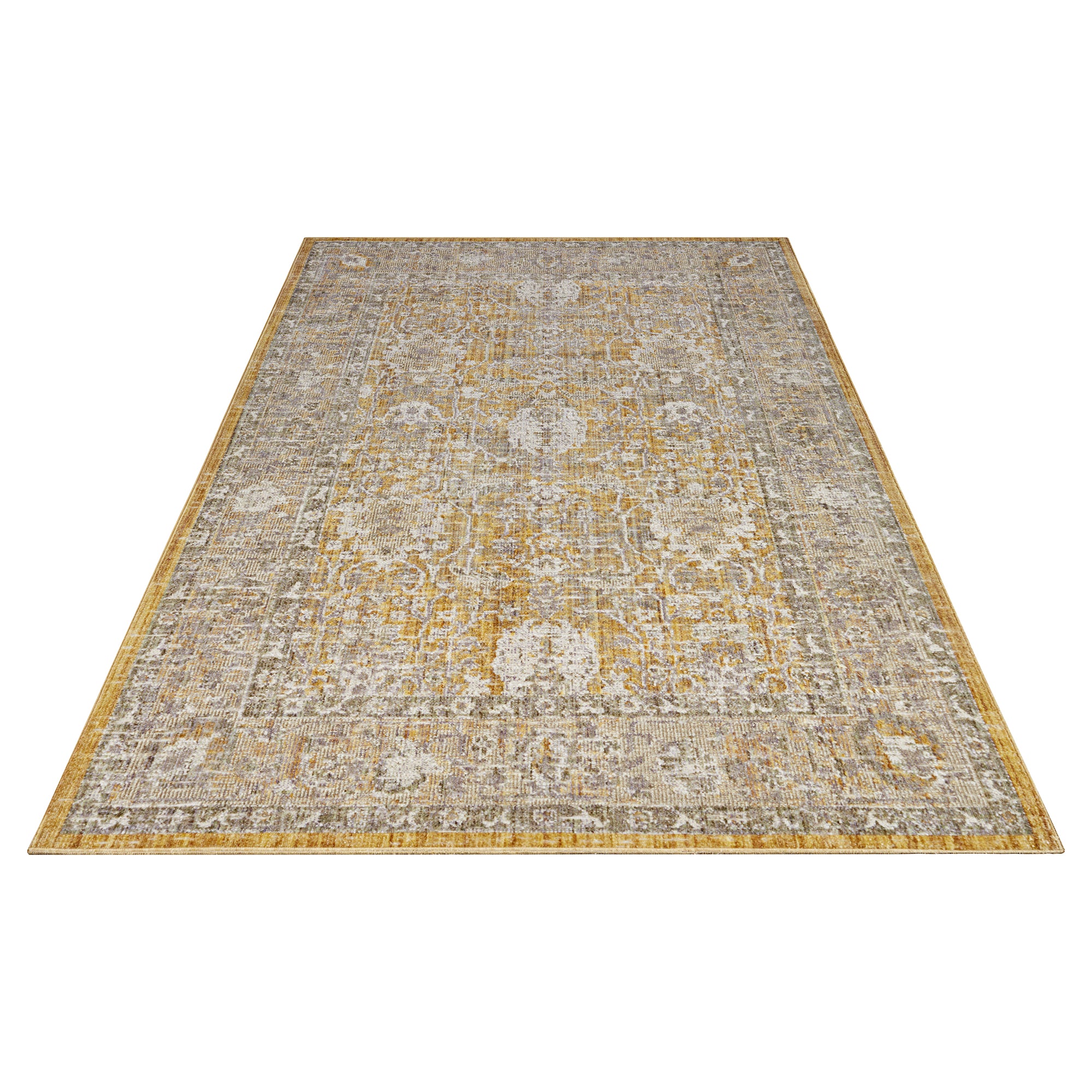 Tapis à poils ras oriental Louxor Doré – STUDIO DECO