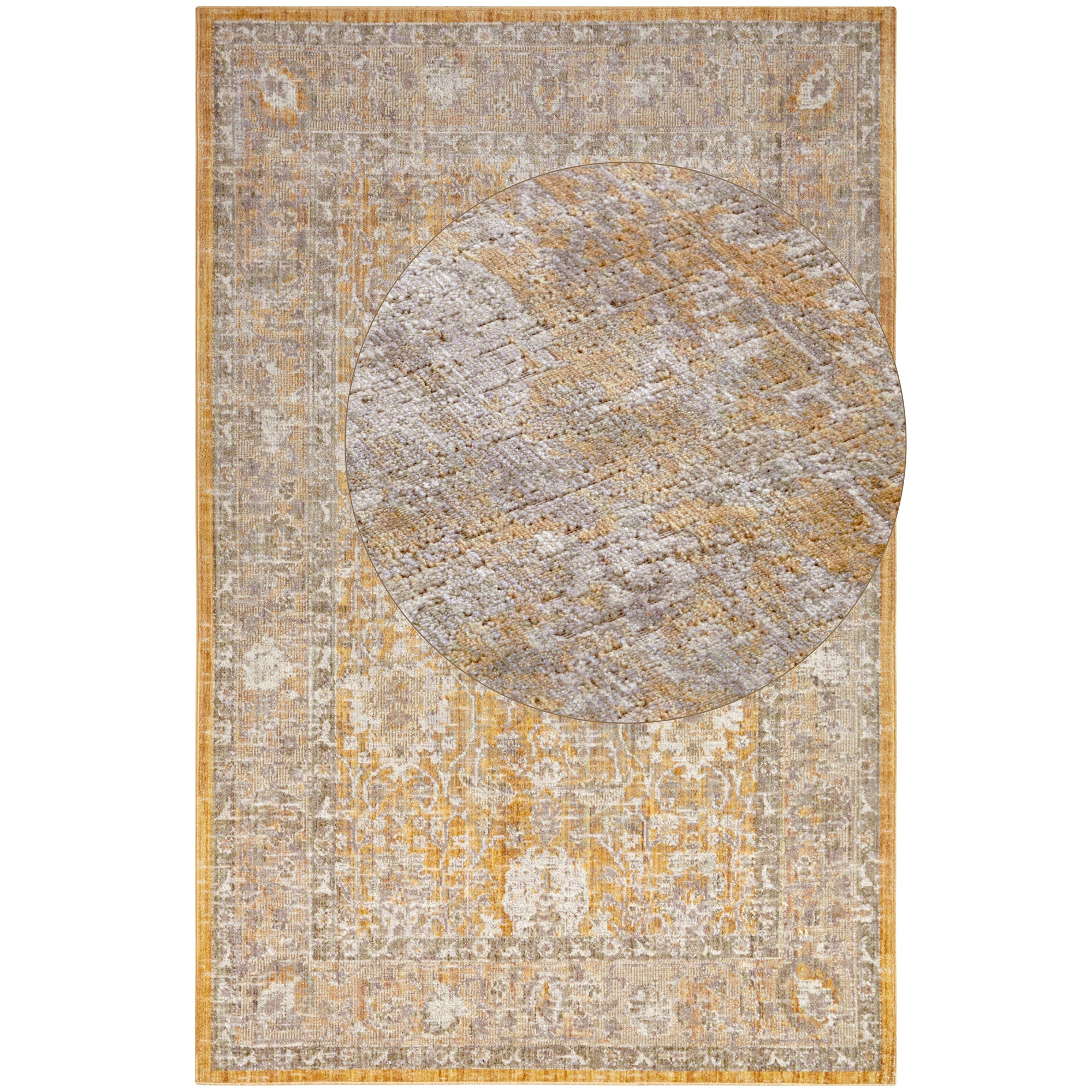 Tapis à poils ras oriental Louxor Doré – STUDIO DECO