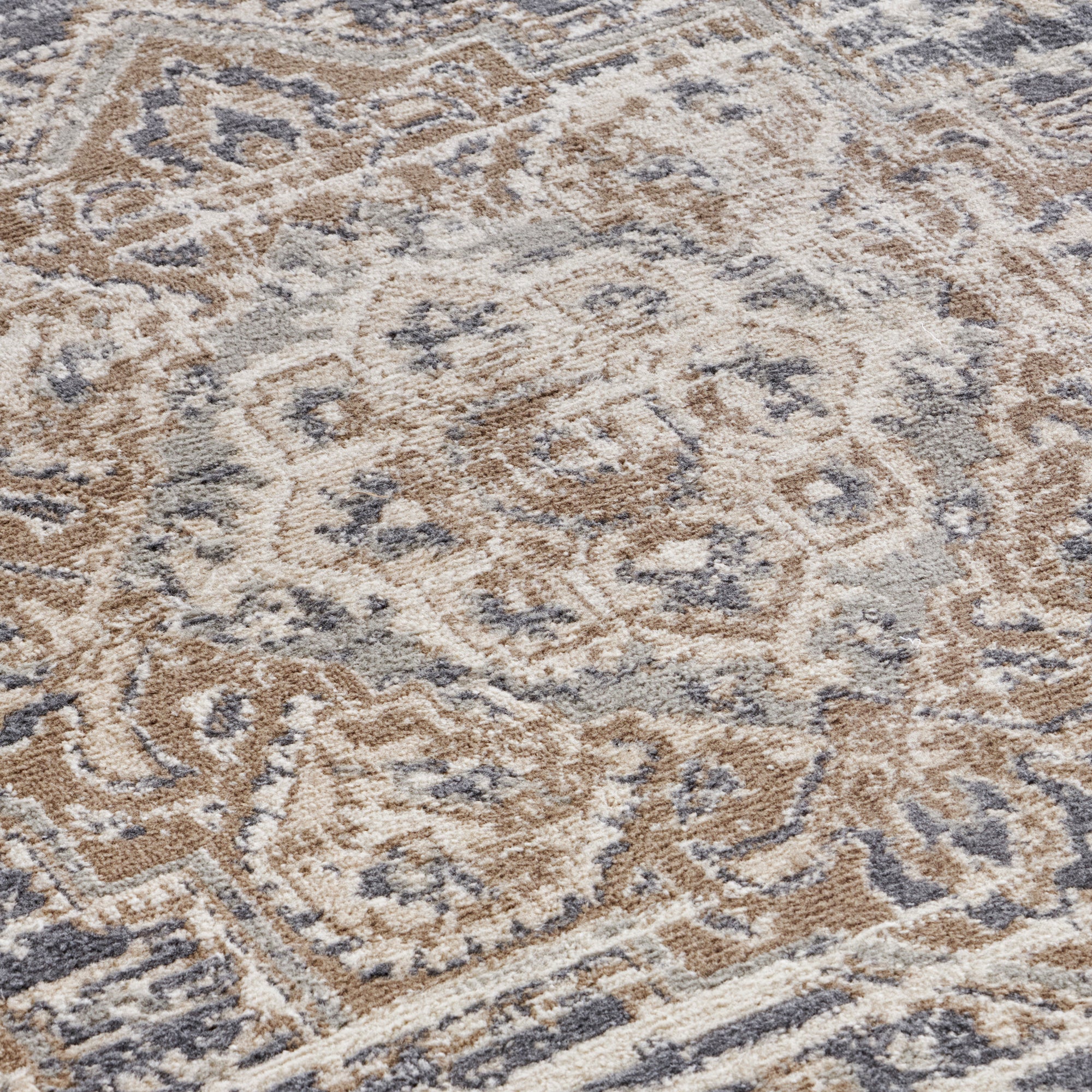 Tapis Vintage Oriental RANIA Crème et Bleu – STUDIO DECO