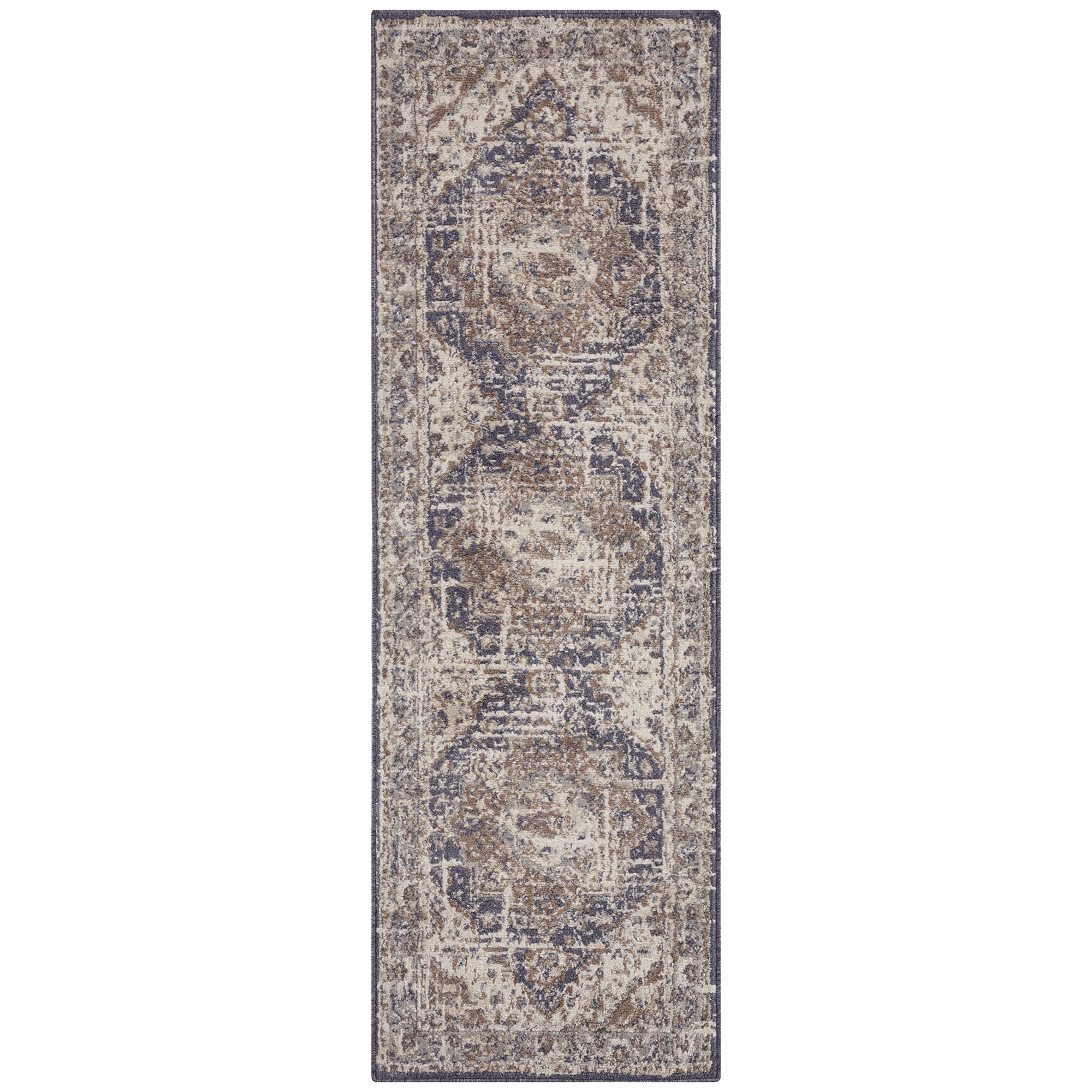 Tapis Vintage Oriental RANIA Crème et Bleu – STUDIO DECO