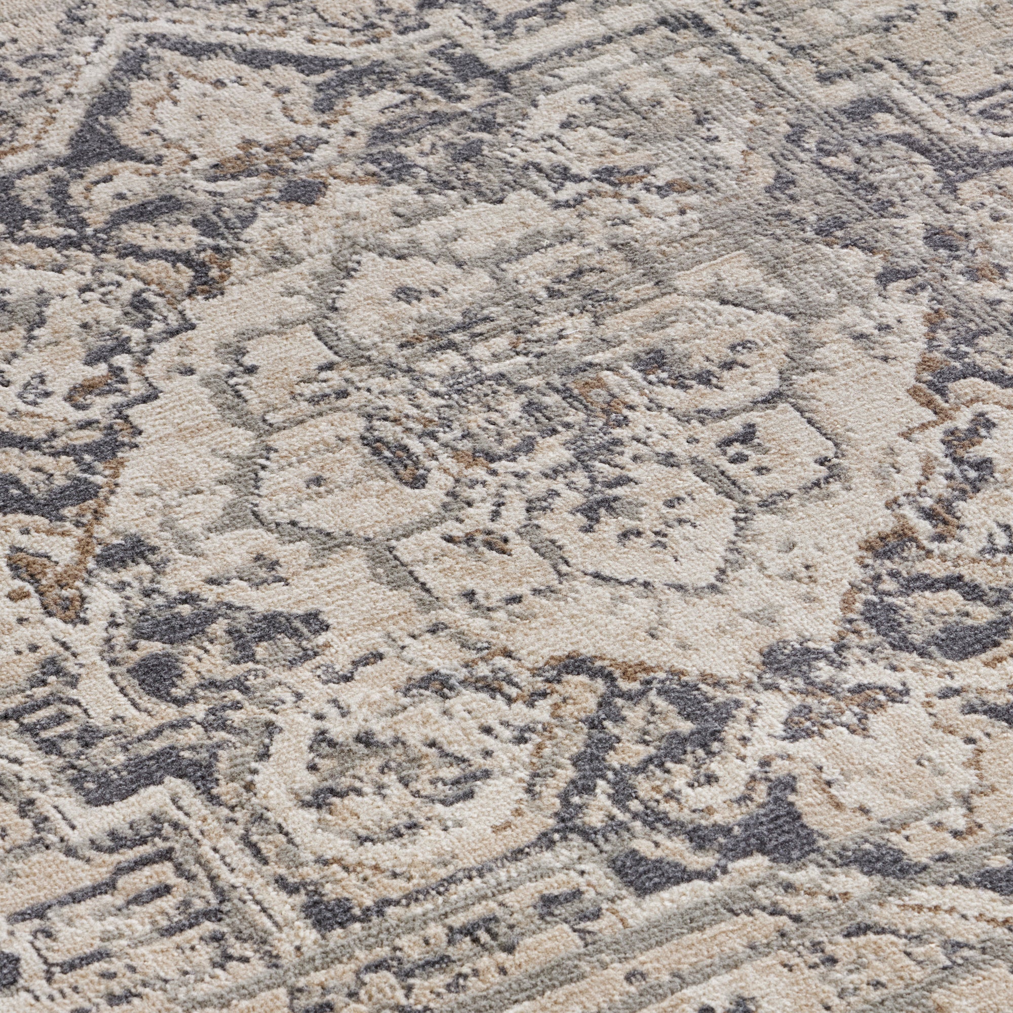 Tapis Vintage Oriental RANIA Crème et Gris – STUDIO DECO