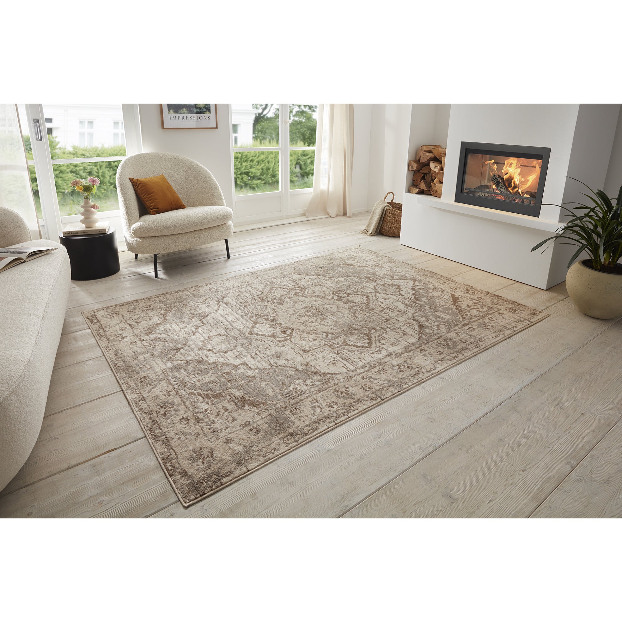 Tapis Vintage Oriental RANIA Beige – STUDIO DECO