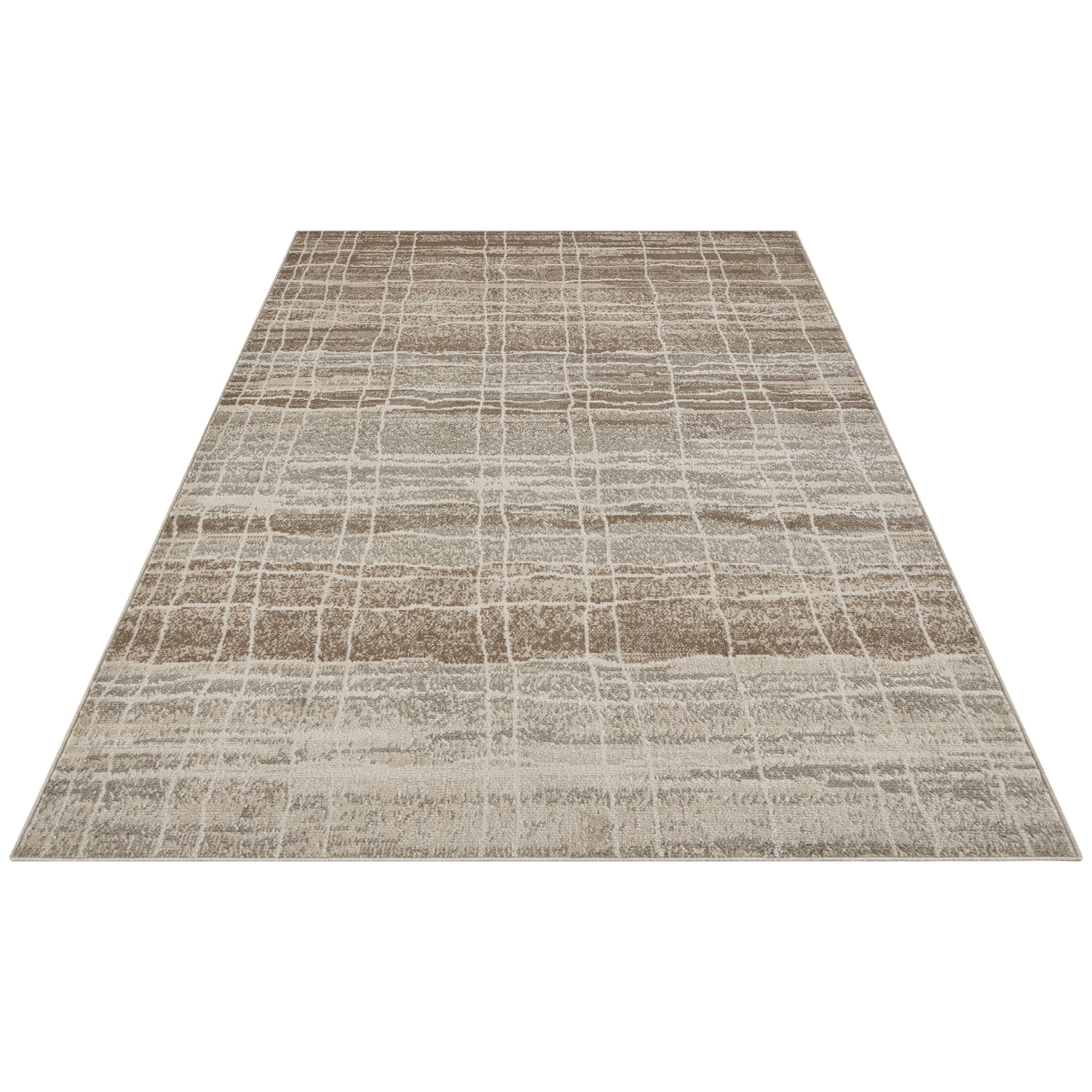 Tapis Designer Vintage GRID Crème – STUDIO DECO