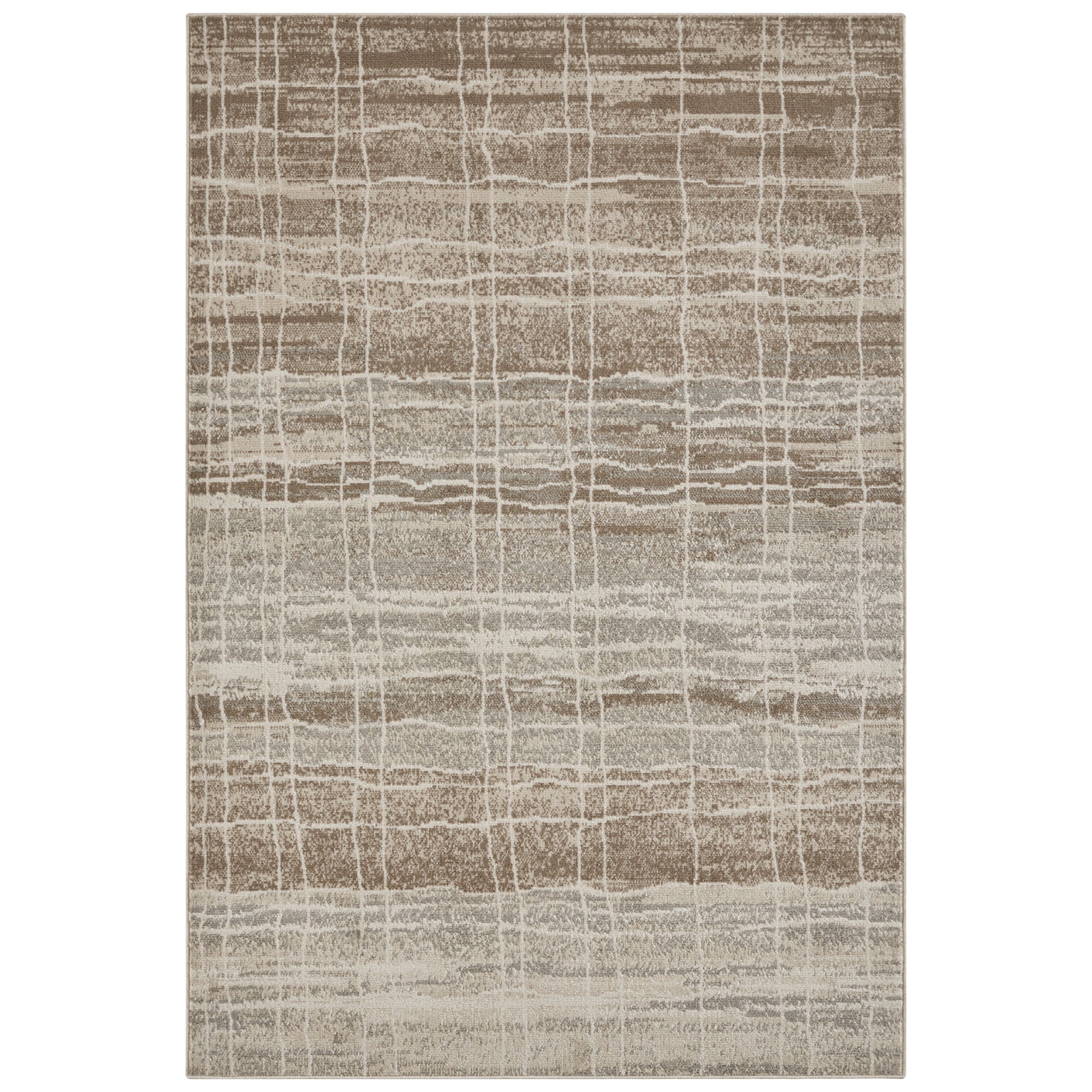 Tapis Designer Vintage GRID Crème – STUDIO DECO