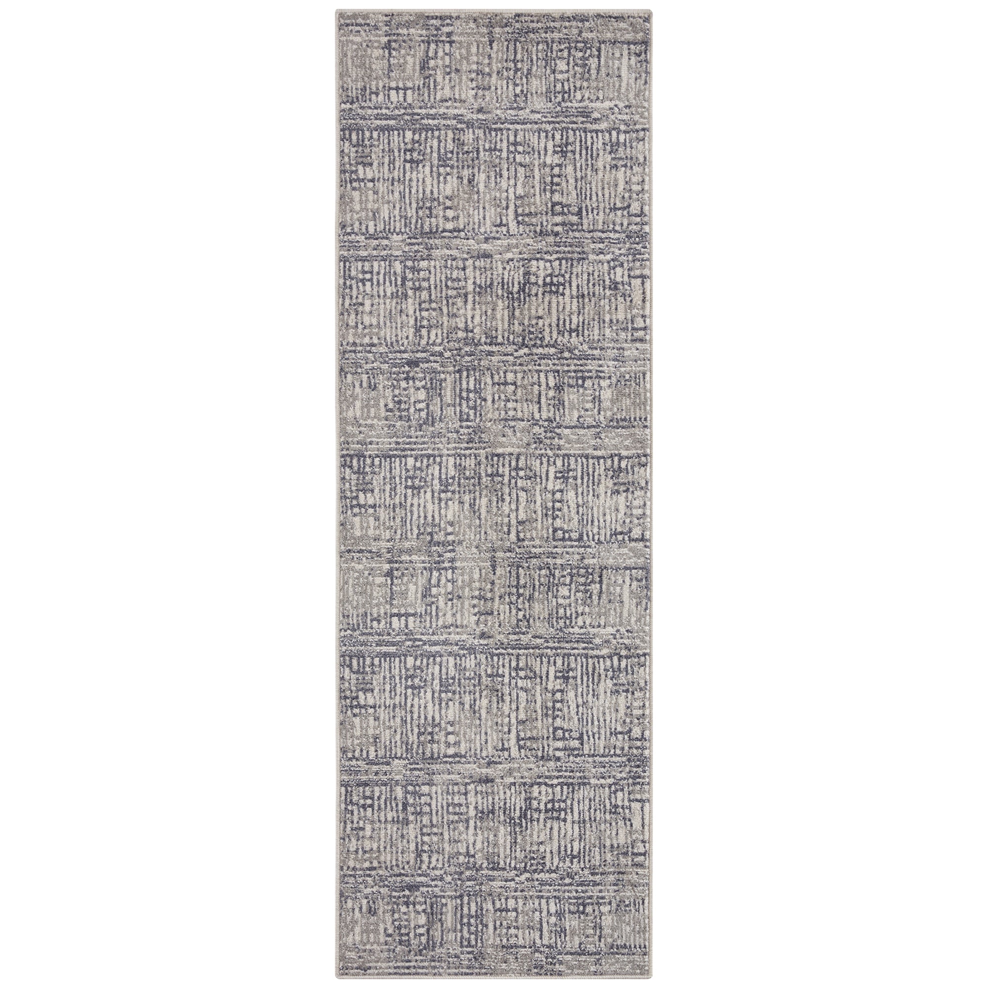 Tapis de couloir Designer Vintage FLUX - Gris – STUDIO DECO