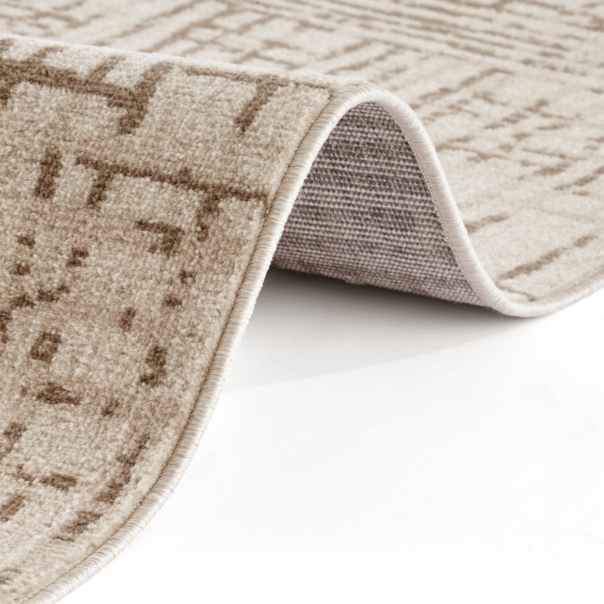 Tapis Designer Vintage FLUX Crème – STUDIO DECO