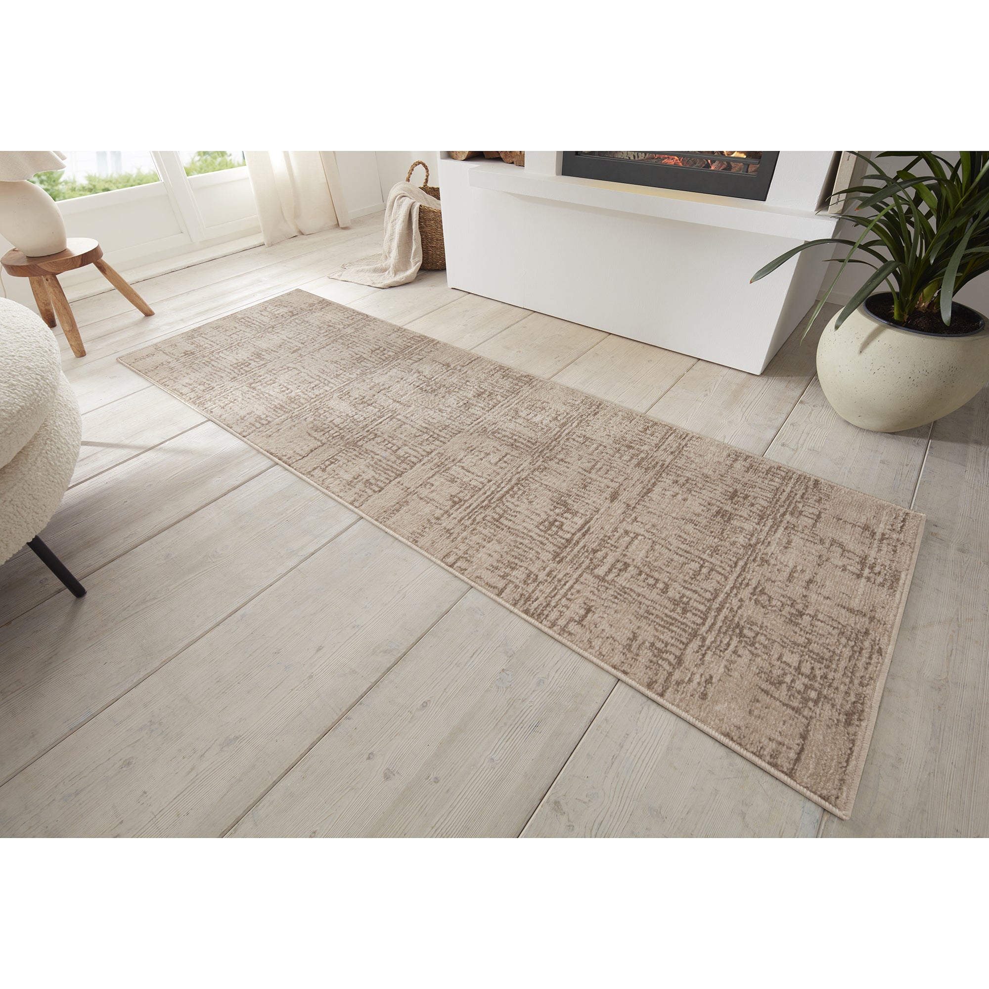 Tapis Designer Vintage FLUX Crème – STUDIO DECO