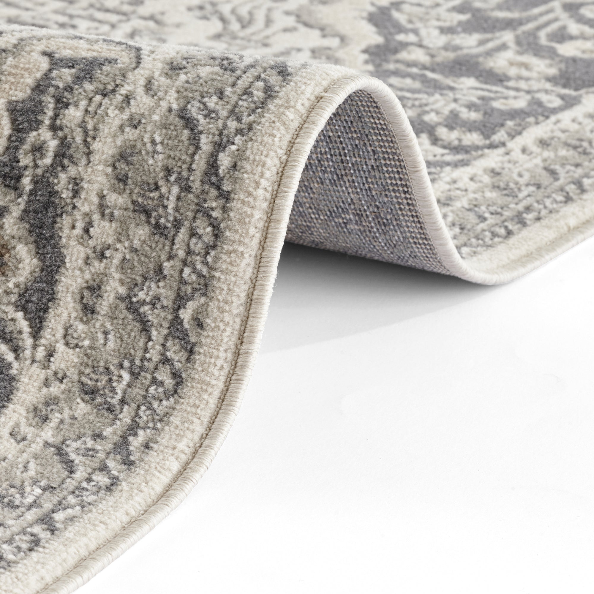 Tapis Vintage Oriental SAFIA Crème et Gris – STUDIO DECO