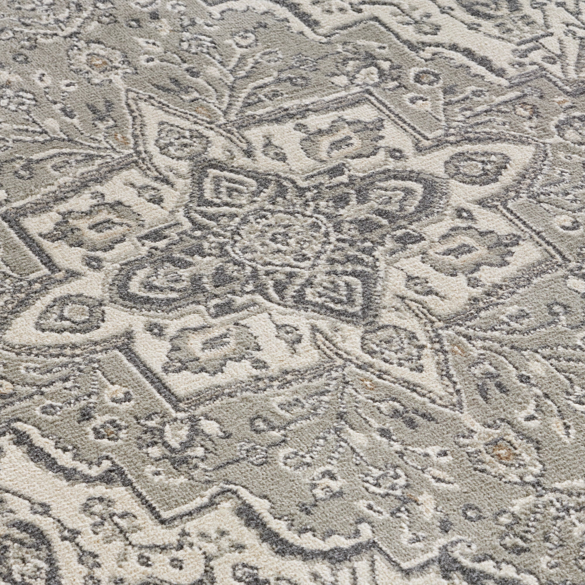Tapis Vintage Oriental SAFIA Crème et Gris – STUDIO DECO