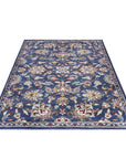 Tapis Persan aux motifs Fleuris KASHAN Bleu – STUDIO DECO