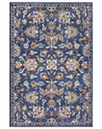 Tapis Persan aux motifs Fleuris KASHAN Bleu – STUDIO DECO