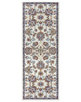 Tapis de couloir Persan motifs Fleuris KASHAN - Crème – STUDIO DECO