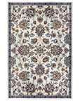 Tapis Persan aux motifs Fleuris KASHAN Crème – STUDIO DECO