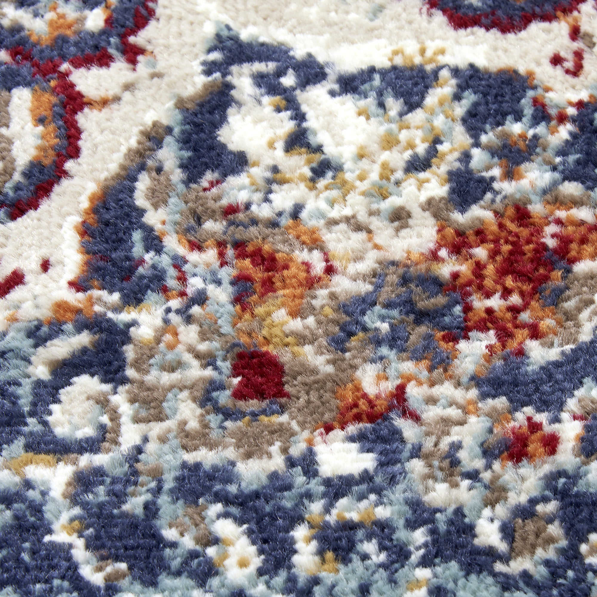 Tapis style Vintage MADERE - Bleu – STUDIO DECO