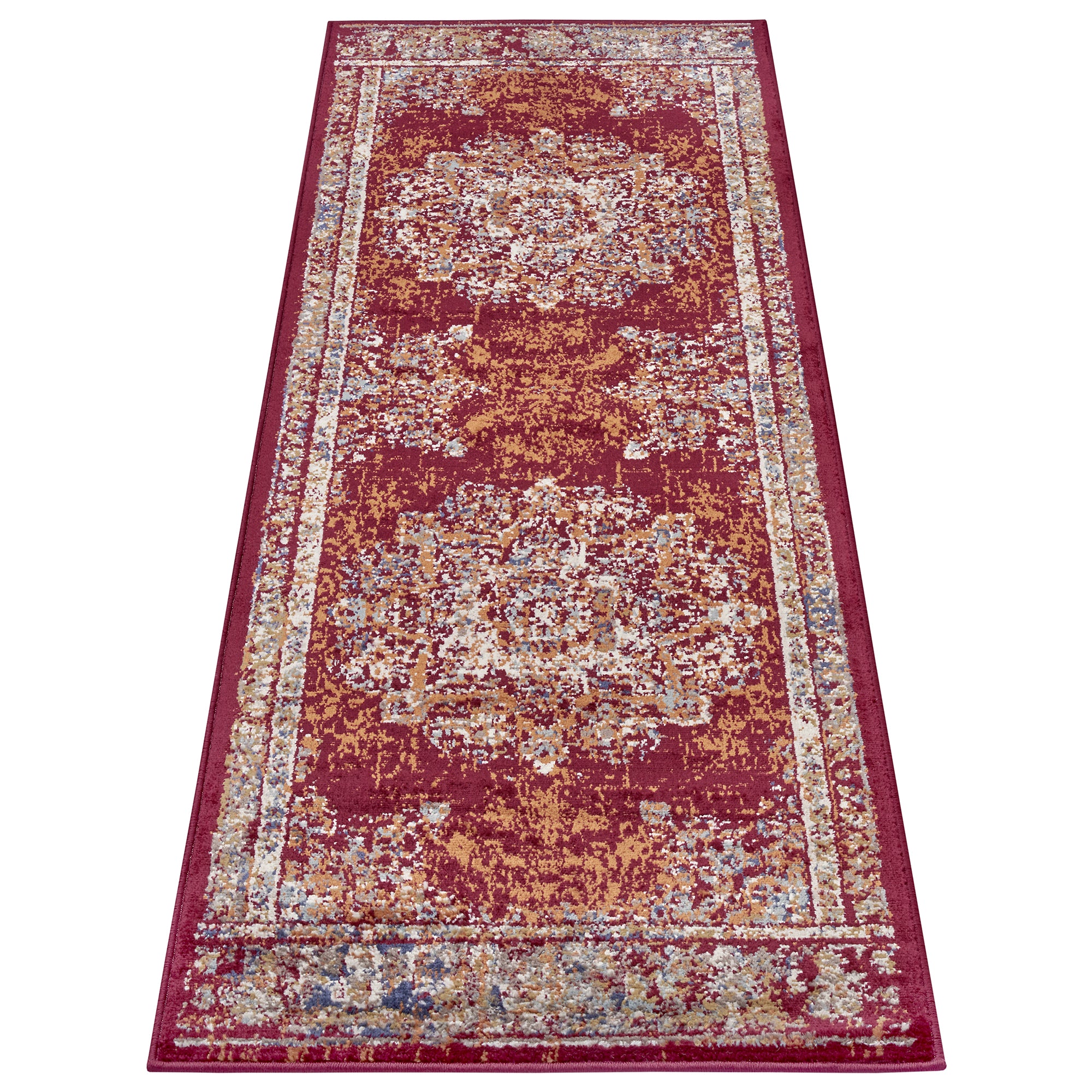 Tapis de couloir style Vintage MADERE - Rouge – STUDIO DECO