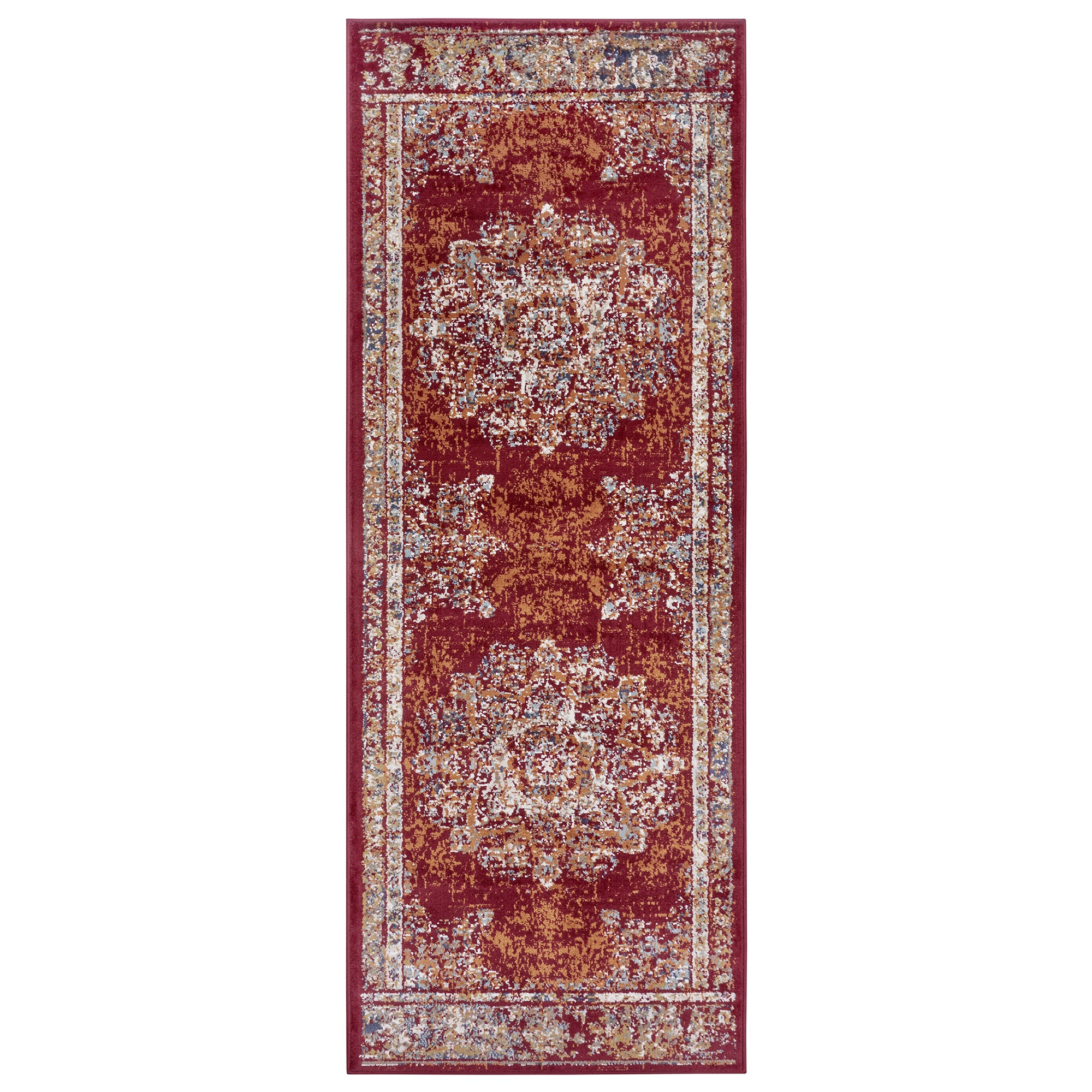 Tapis de couloir style Vintage MADERE - Rouge – STUDIO DECO