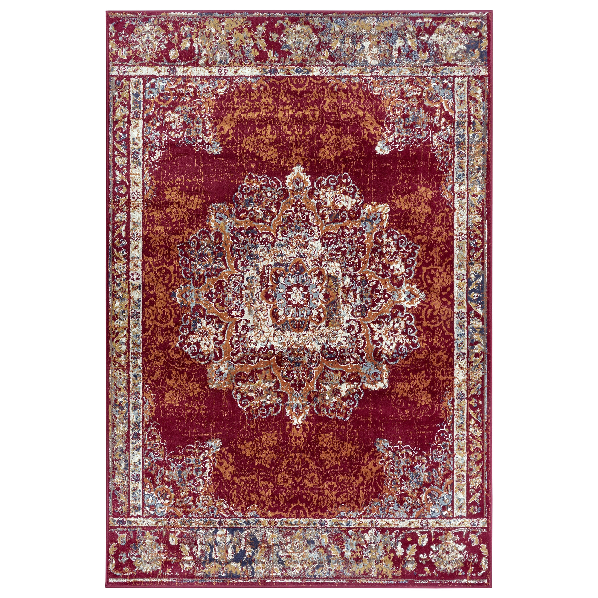 Tapis style Vintage MADERE Rouge – STUDIO DECO