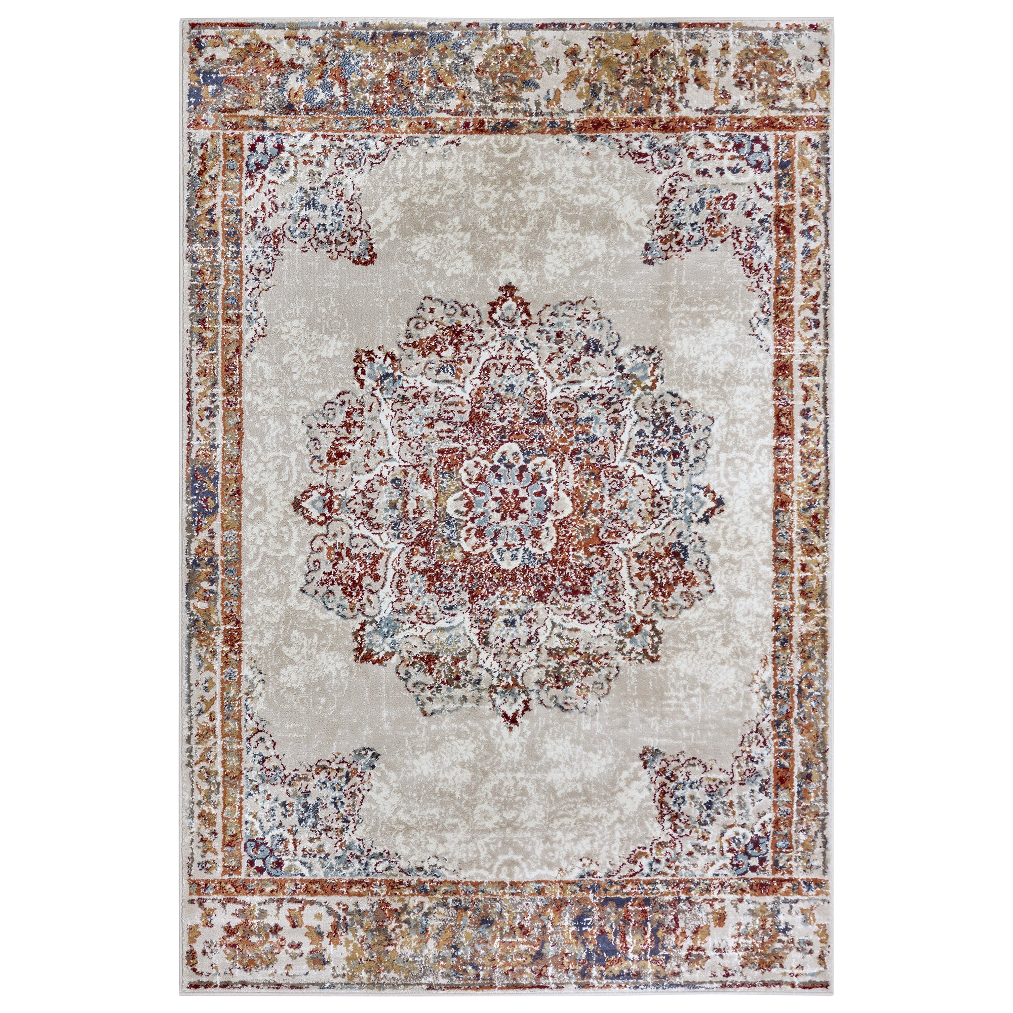 Tapis style Vintage MADERE Crème – STUDIO DECO