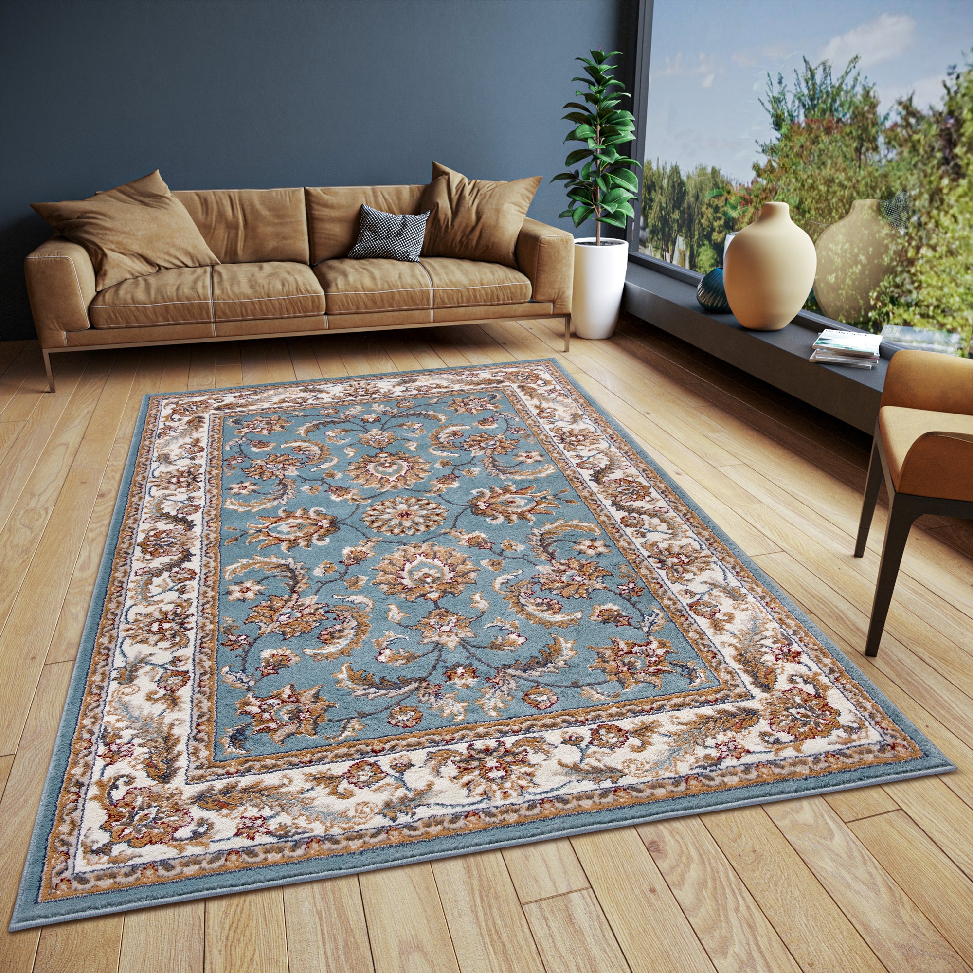 Tapis Persan Classique ADEN Turquoise – STUDIO DECO