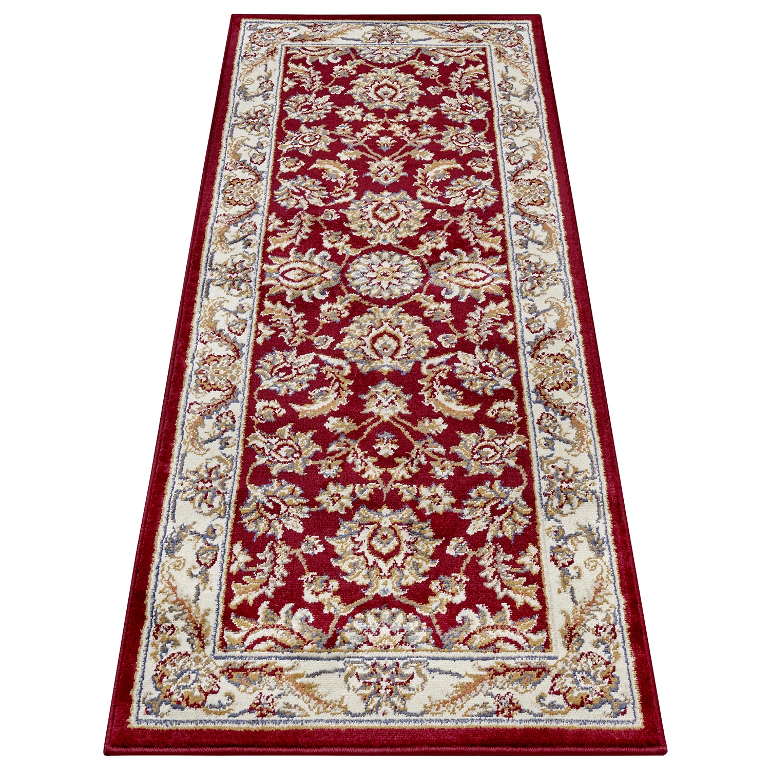 Tapis de Couloir Persan Classique - Rouge et Crème – STUDIO DECO