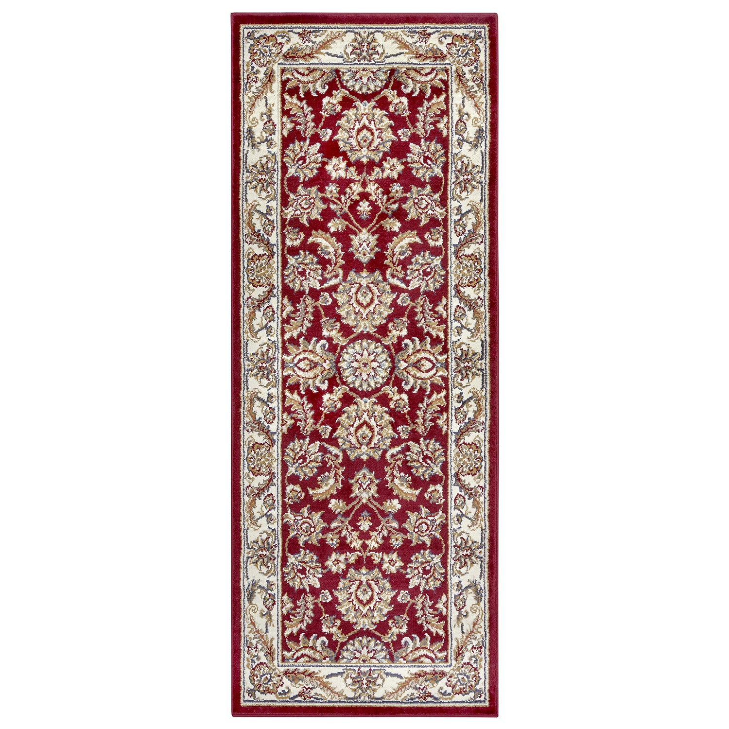 Tapis de Couloir Persan Classique - Rouge et Crème – STUDIO DECO