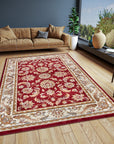 Tapis Persan Classique ADEN Rouge et Crème – STUDIO DECO