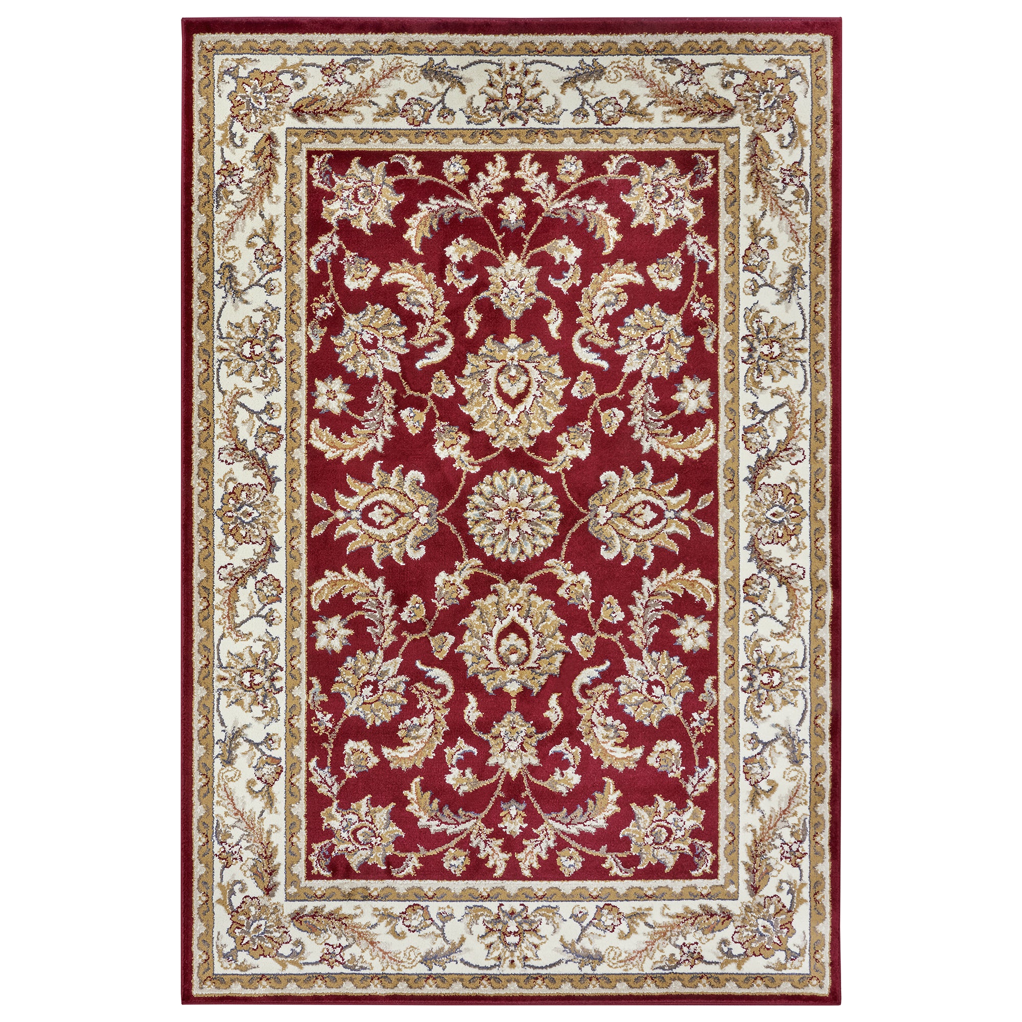 Tapis Persan Classique ADEN Rouge et Crème – STUDIO DECO