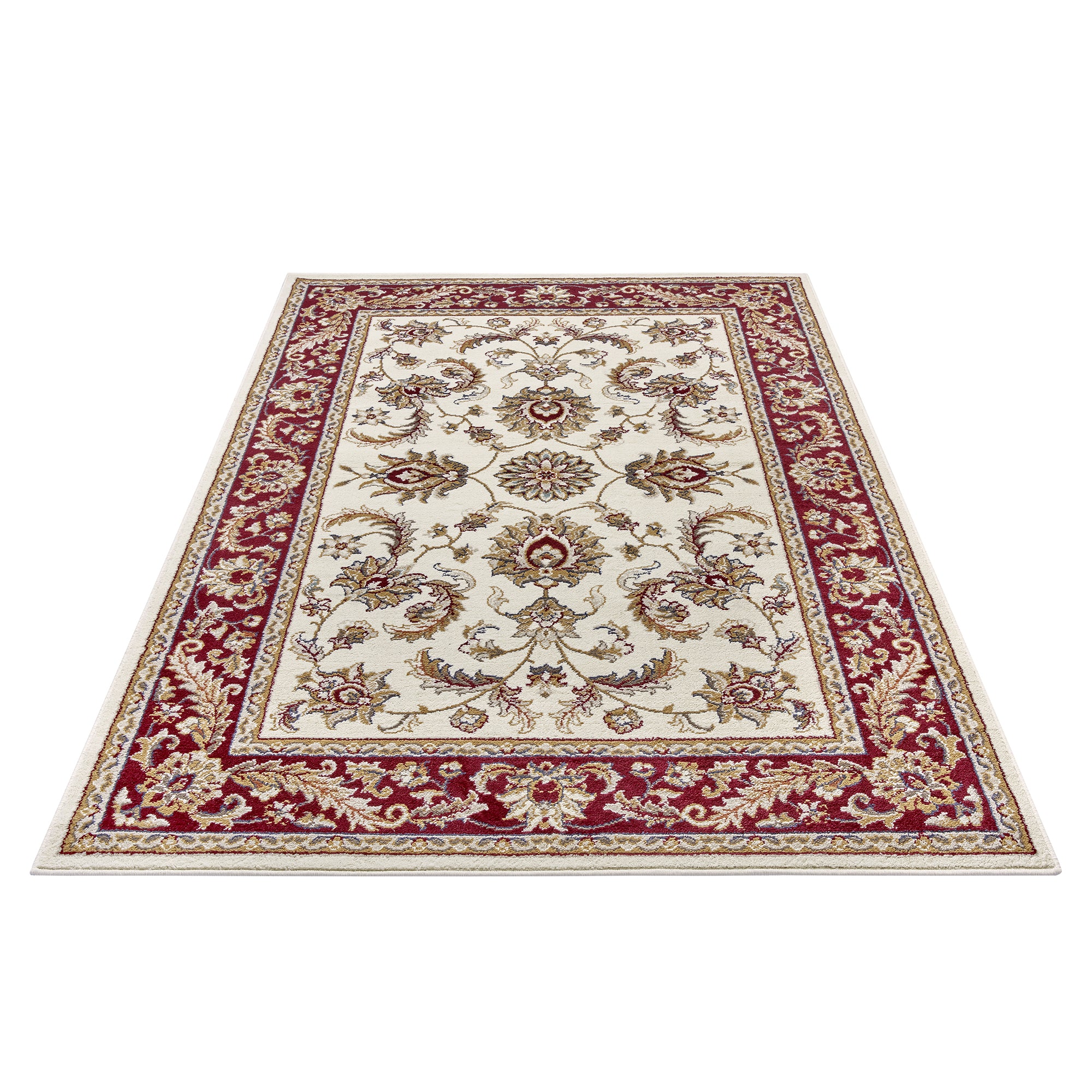 Tapis Persan Classique ADEN Crème et Rouge – STUDIO DECO