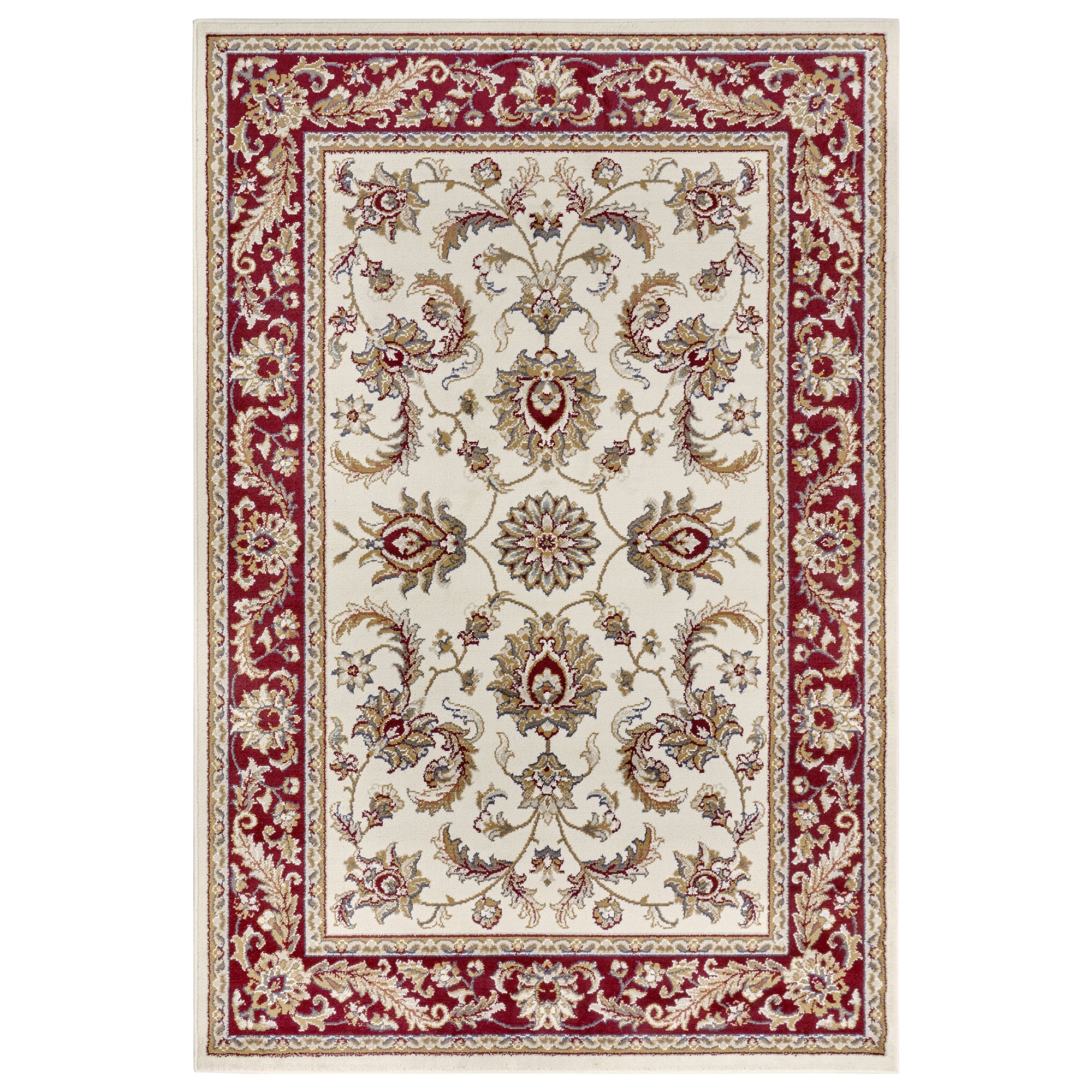 Tapis Persan Classique ADEN Crème et Rouge – STUDIO DECO