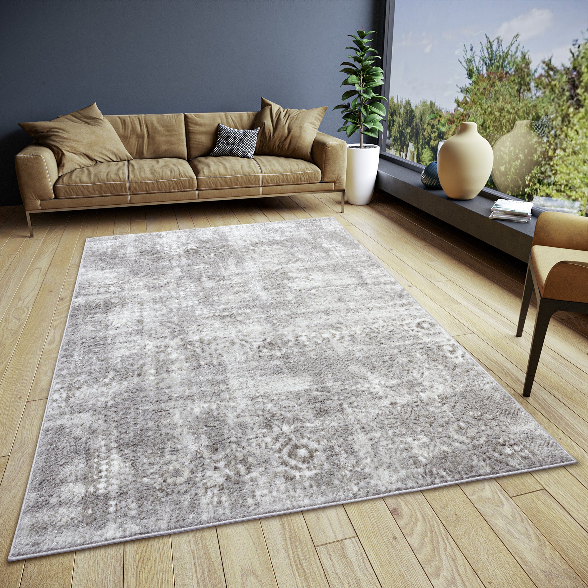 Tapis moderne Abstrait STUDIO Gris Beige – STUDIO DECO