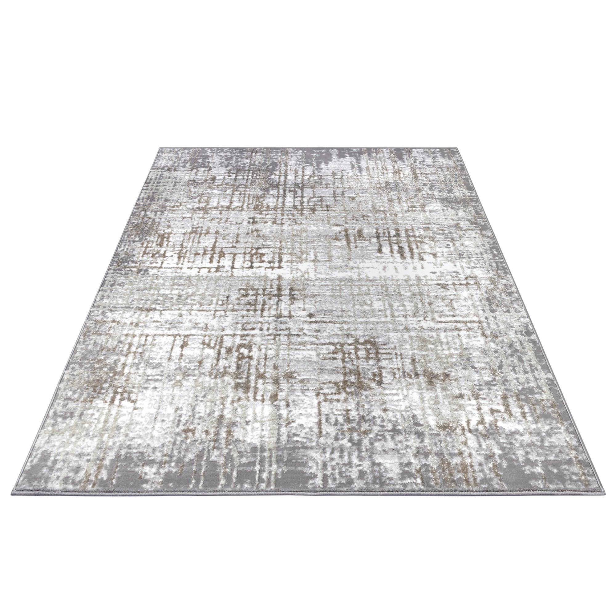 Tapis moderne Abstrait STUDIO Crème Gris – STUDIO DECO