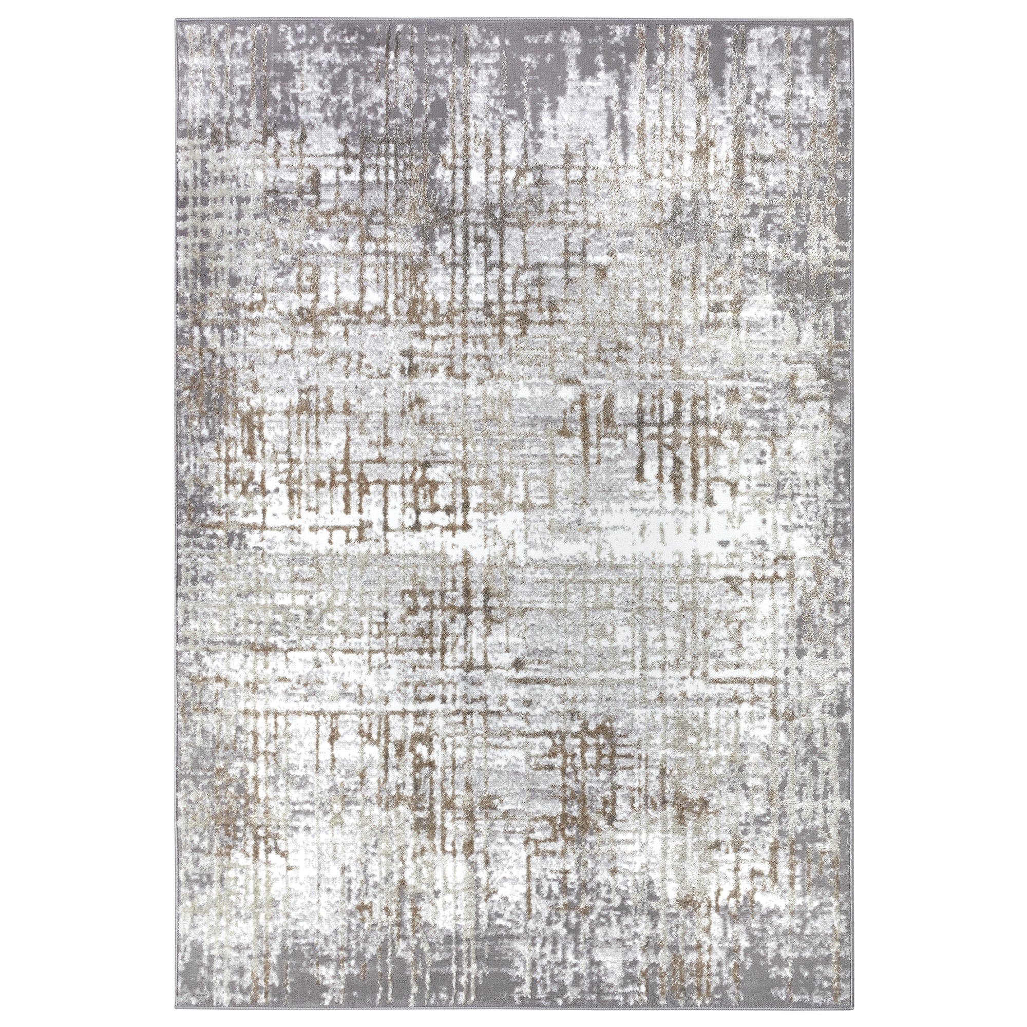Tapis moderne Abstrait STUDIO Crème Gris – STUDIO DECO