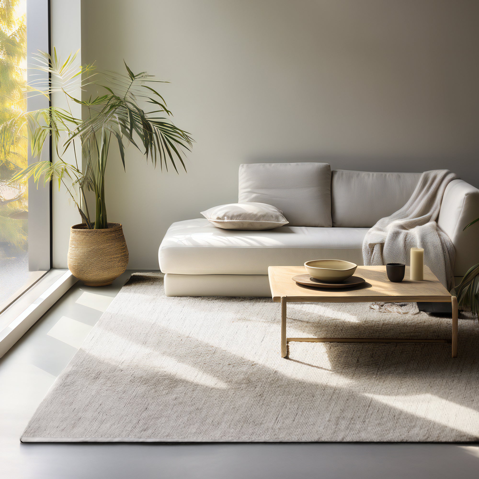 Tapis naturel en Jute HARMONY - Ivoire – STUDIO DECO