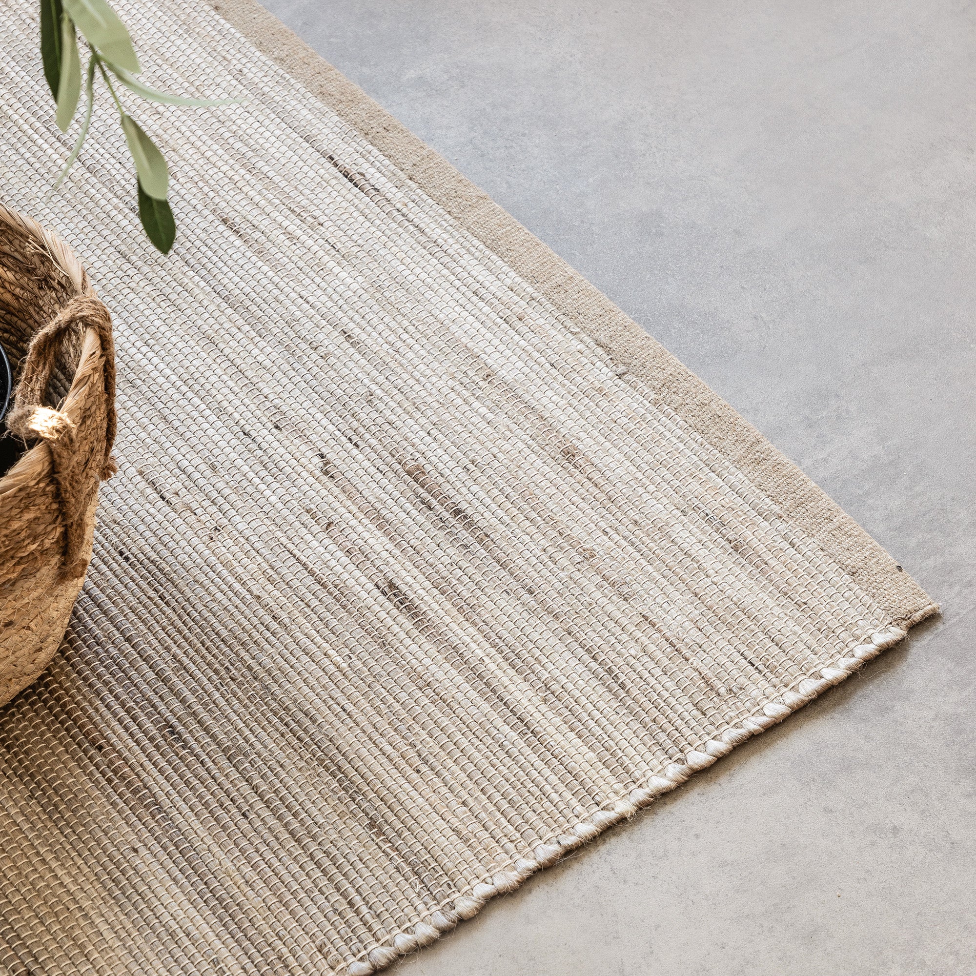 Tapis naturel en Jute HARMONY Greige – STUDIO DECO