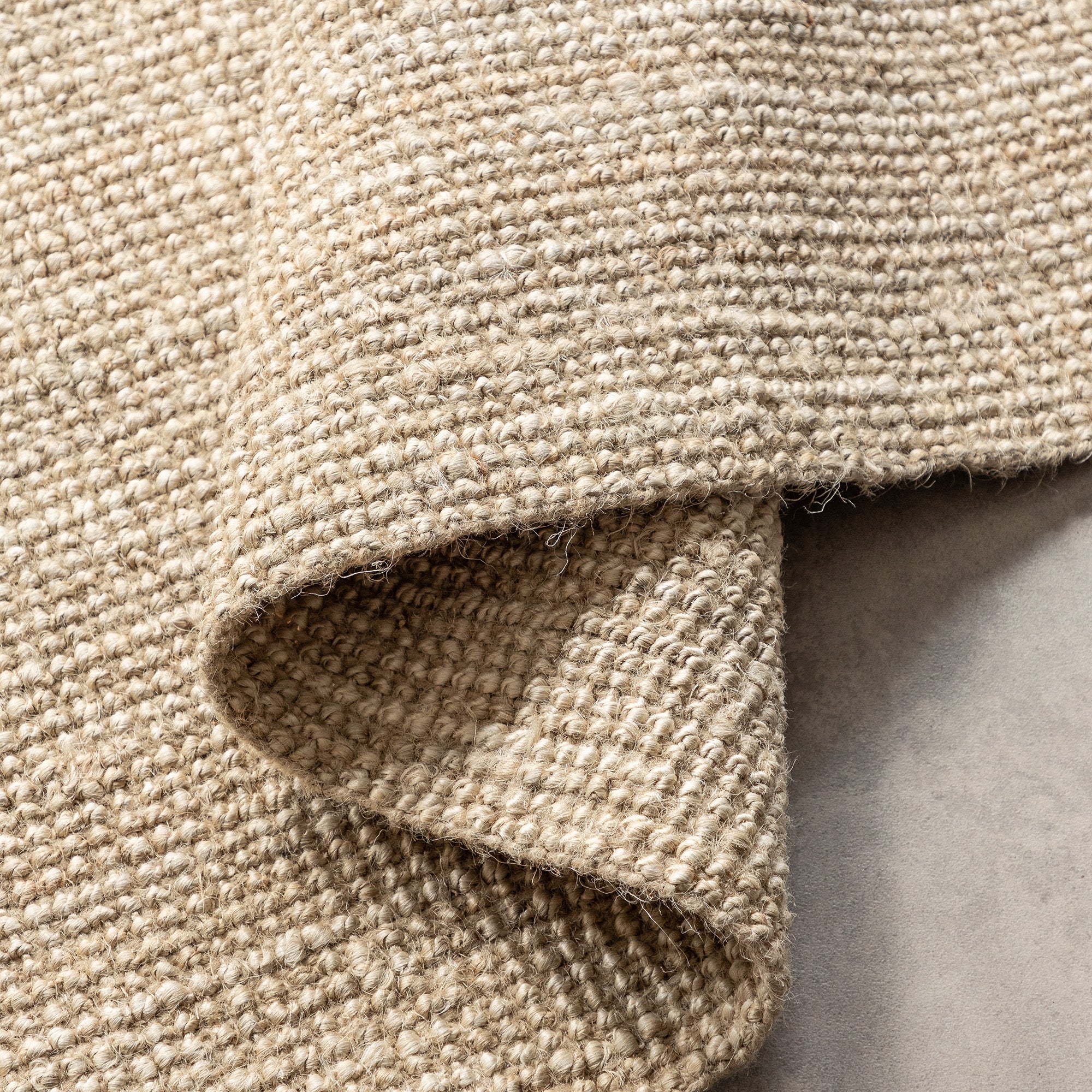 Tapis en Jute Bouclé - Crème – STUDIO DECO