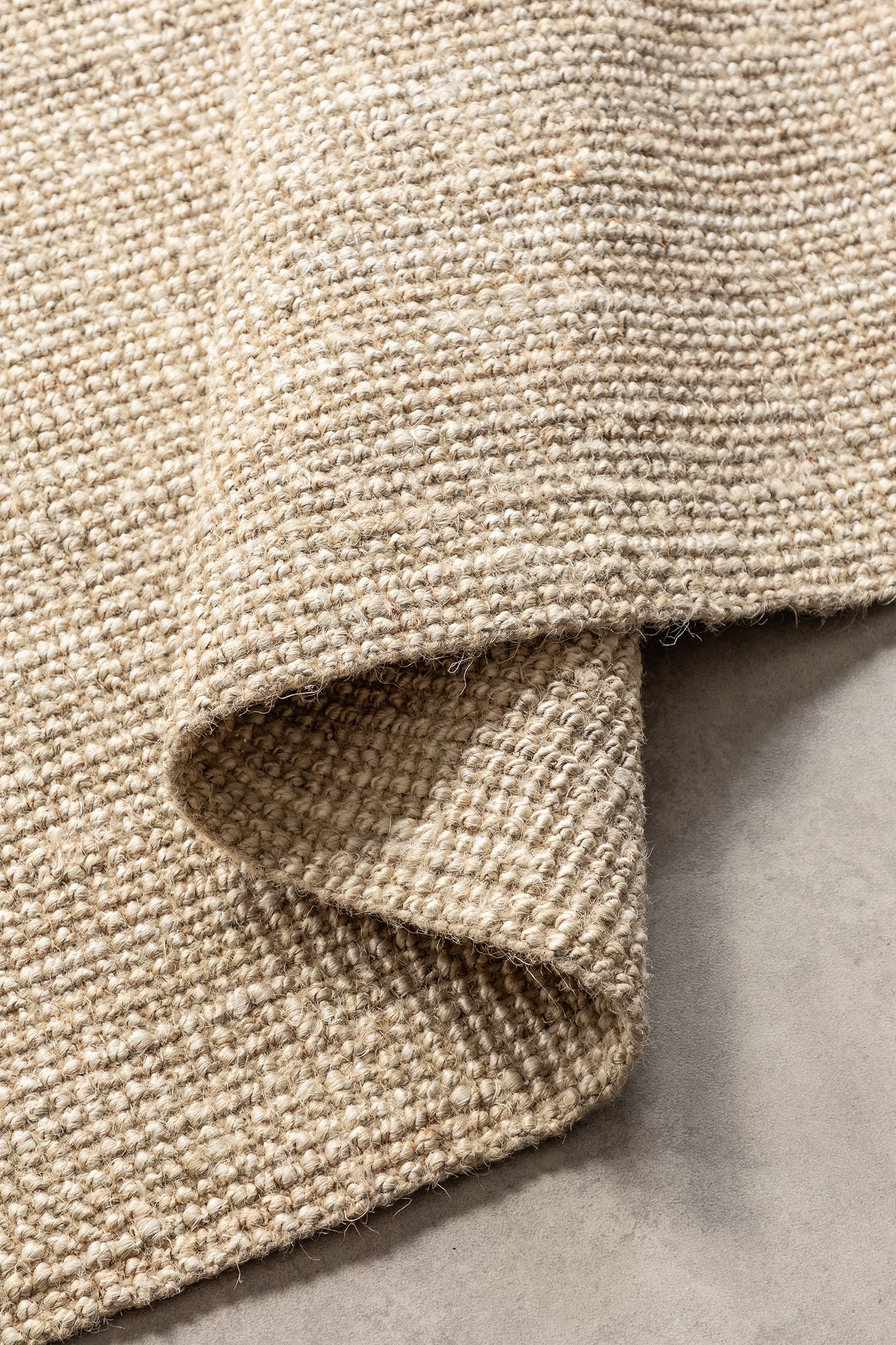 Tapis de Couloir en Jute Bouclé - Crème – STUDIO DECO