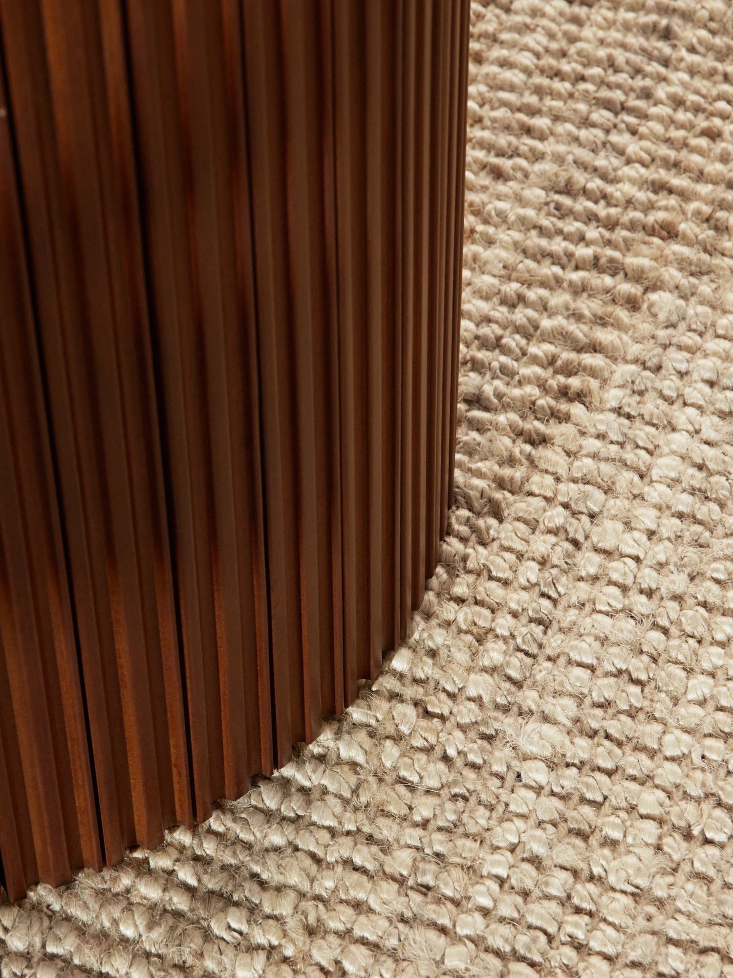 Tapis Rond en Jute Bouclé - Crème – STUDIO DECO