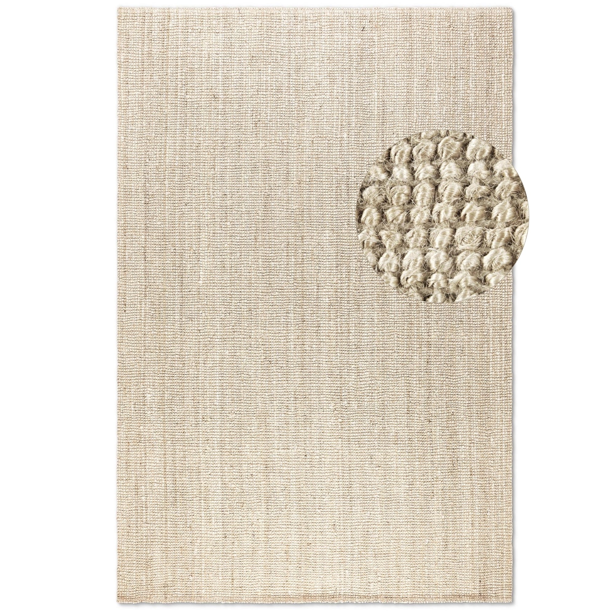 Tapis en Jute Bouclé - Crème – STUDIO DECO