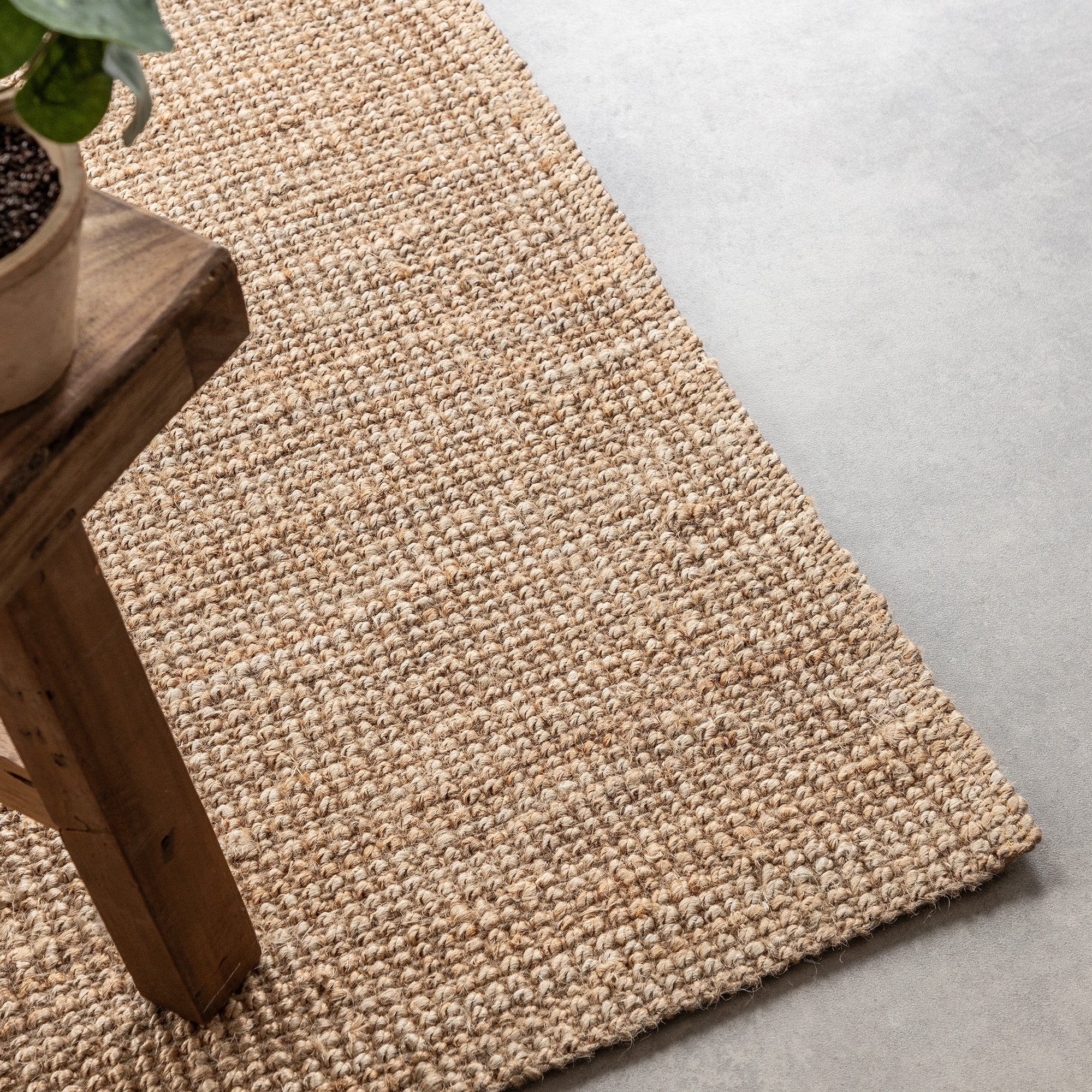 Tapis en Jute Bouclé JAIPUR Beige – STUDIO DECO