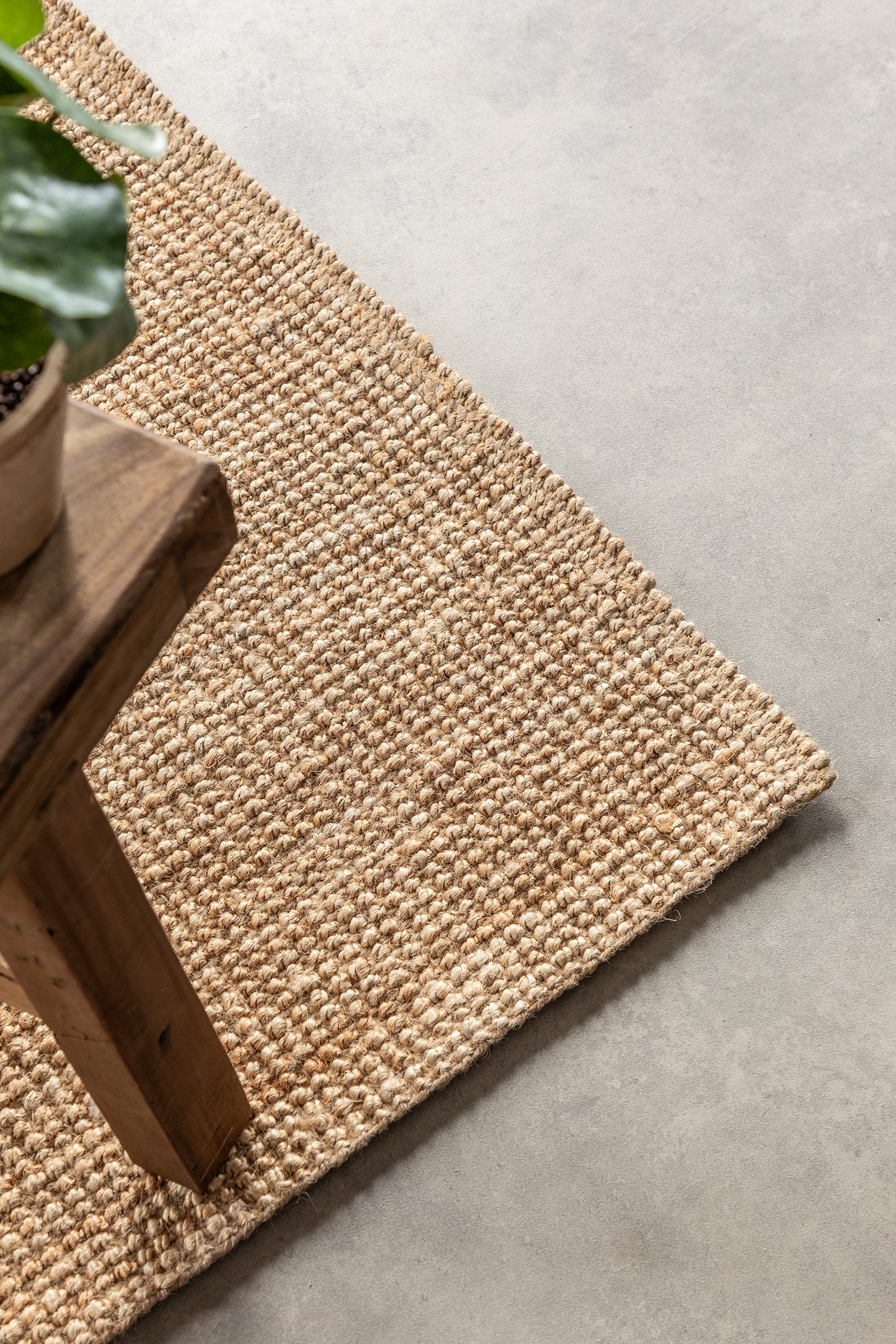 Tapis de Couloir en Jute Bouclé - Beige – STUDIO DECO