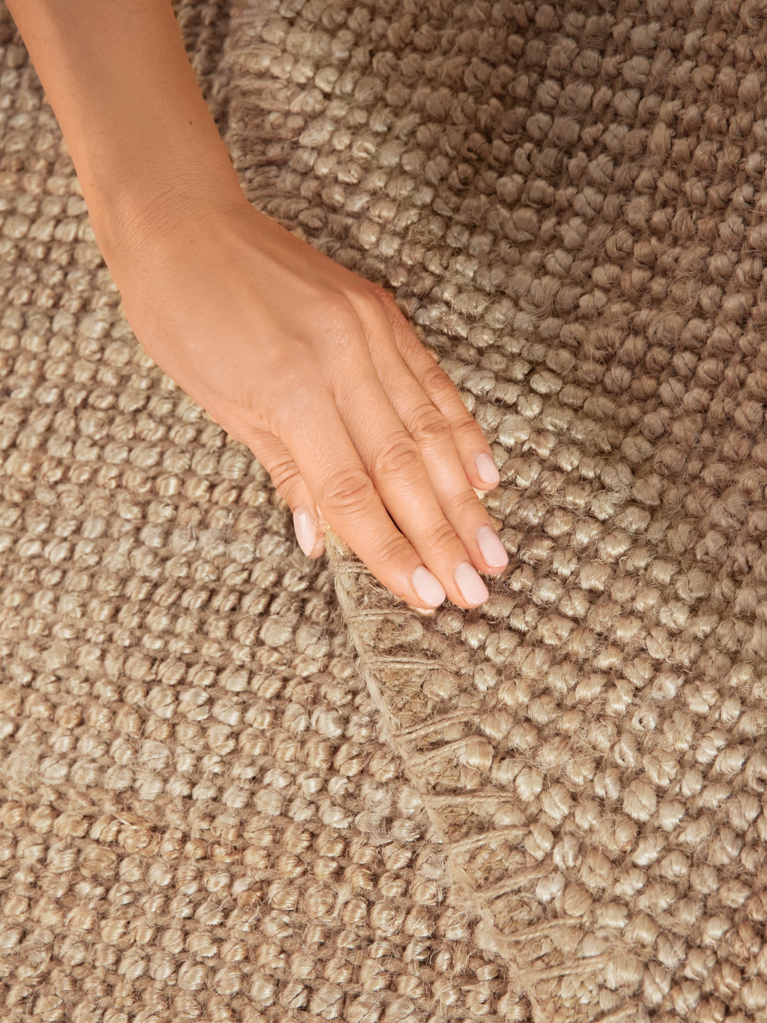 Tapis Rond en Jute Bouclé - Beige – STUDIO DECO