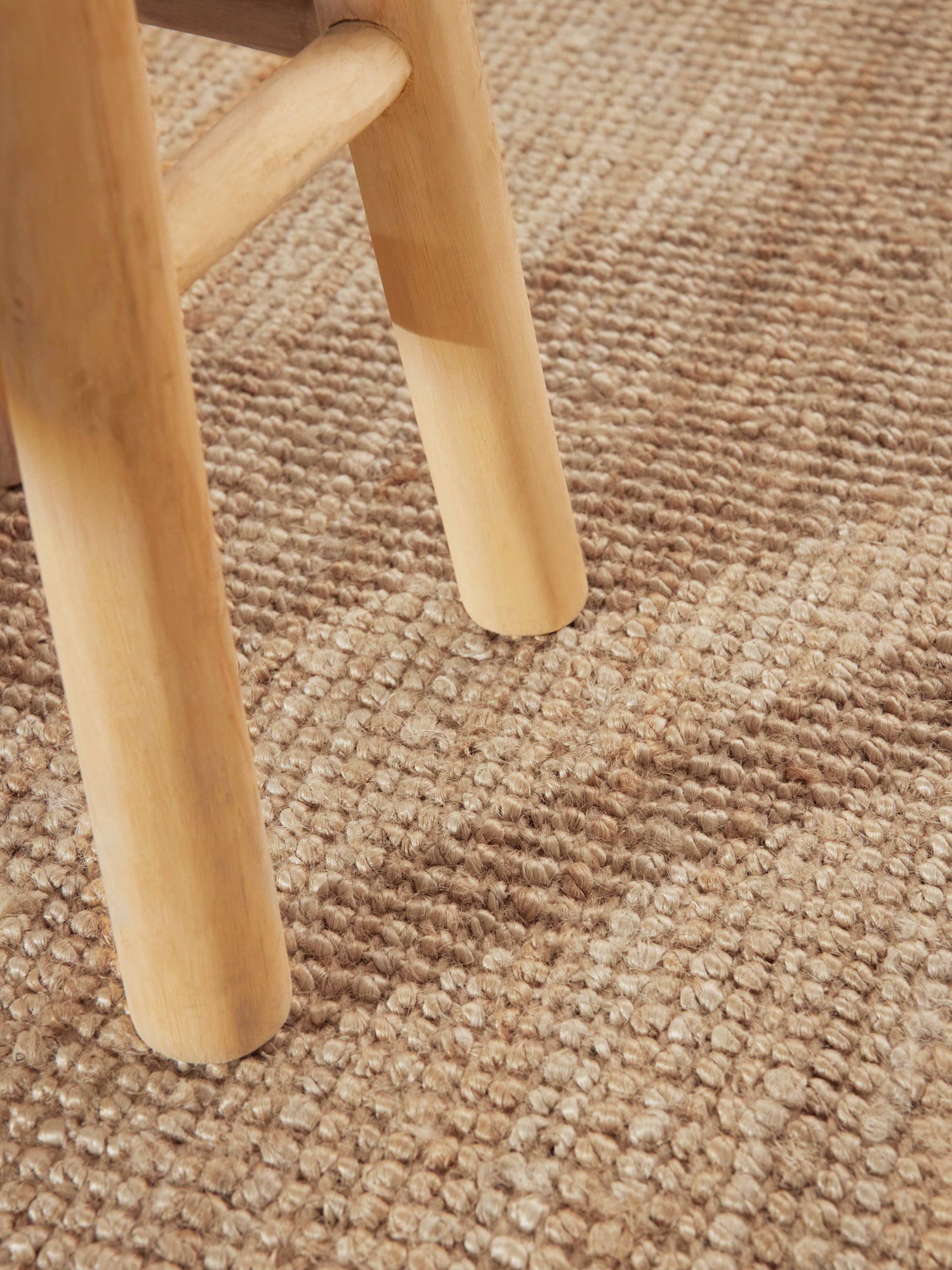 Tapis Rond en Jute Bouclé - Beige – STUDIO DECO