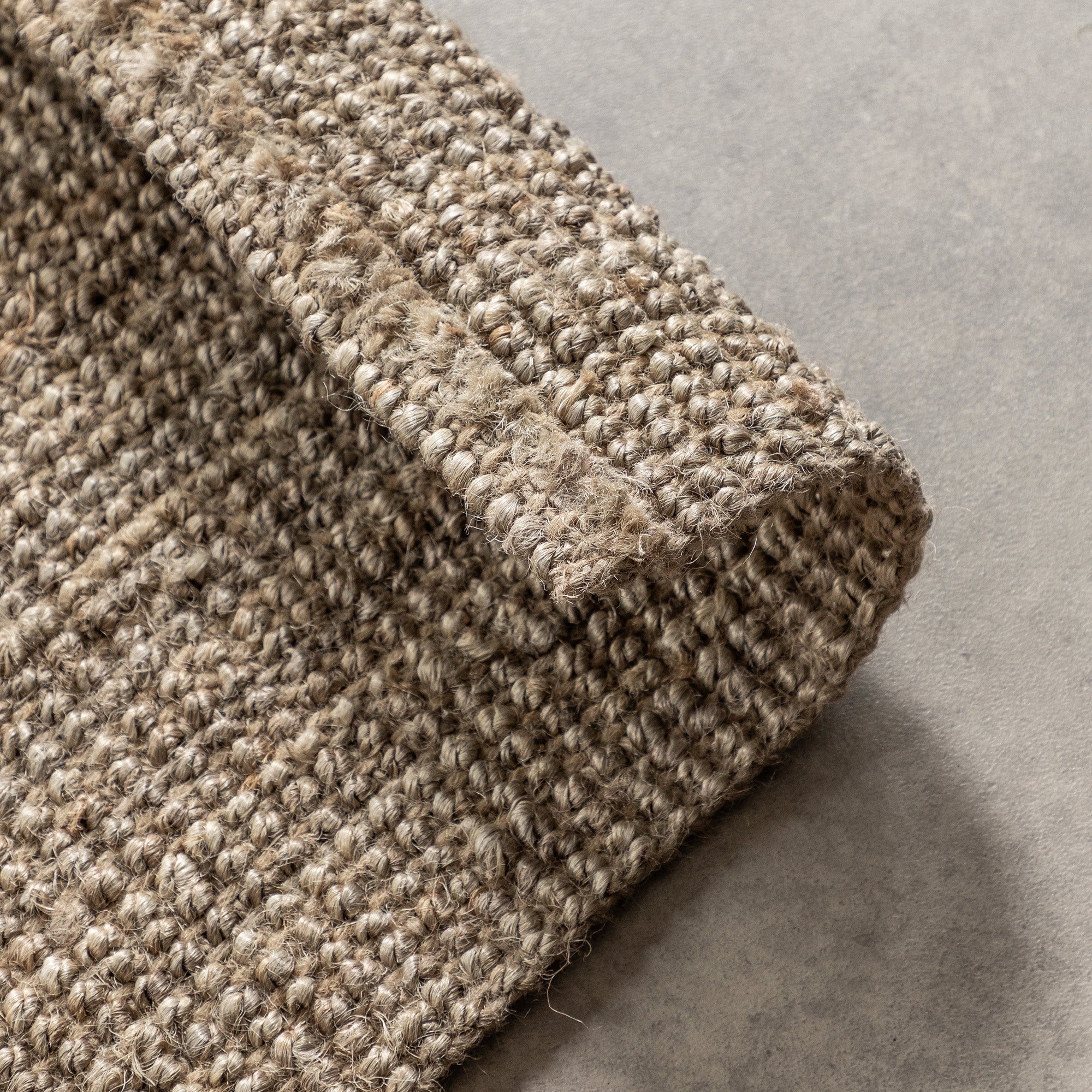 Tapis en Jute Bouclé JAIPUR Mocca – STUDIO DECO